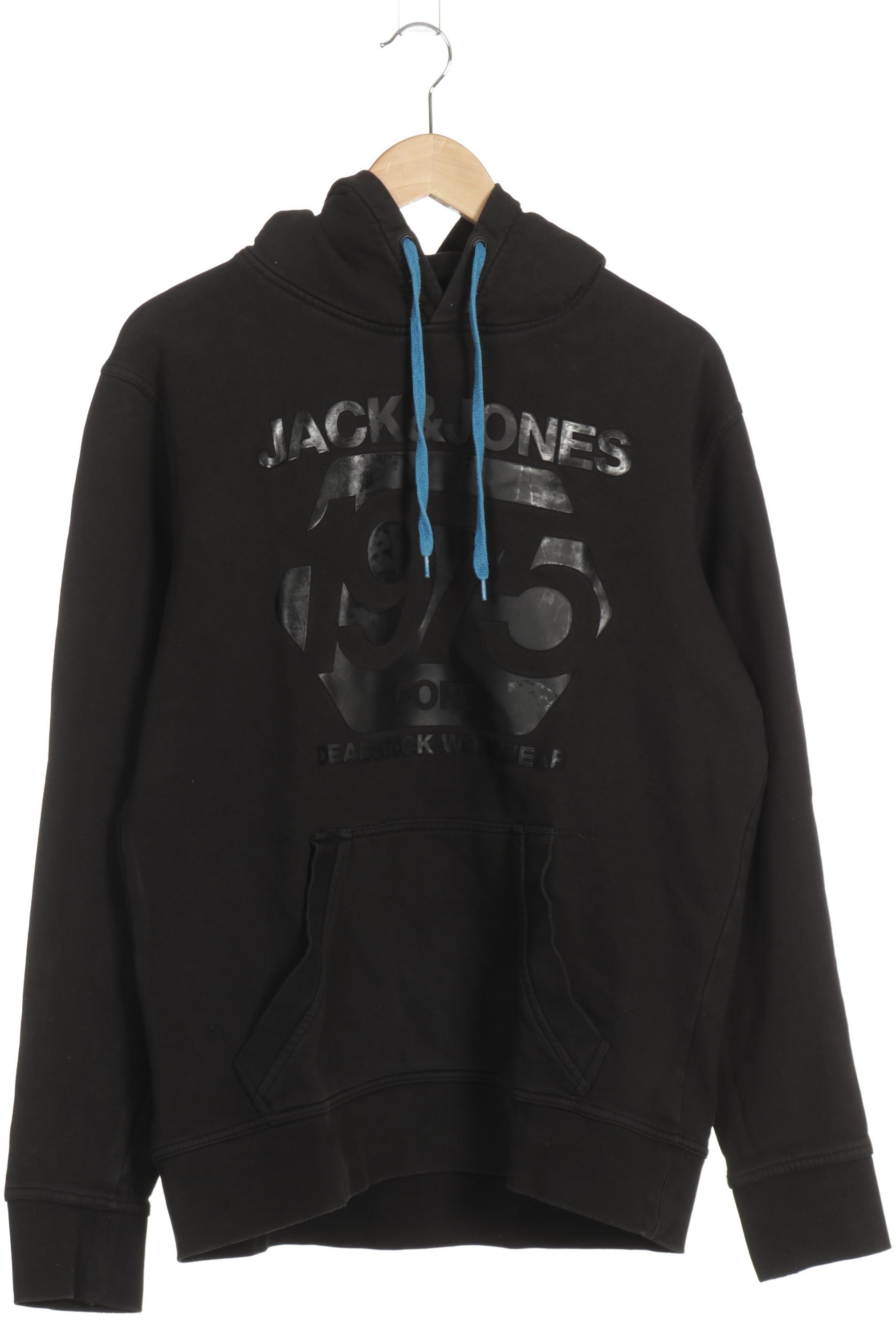 

Jack & Jones Herren Kapuzenpullover, schwarz, Gr.