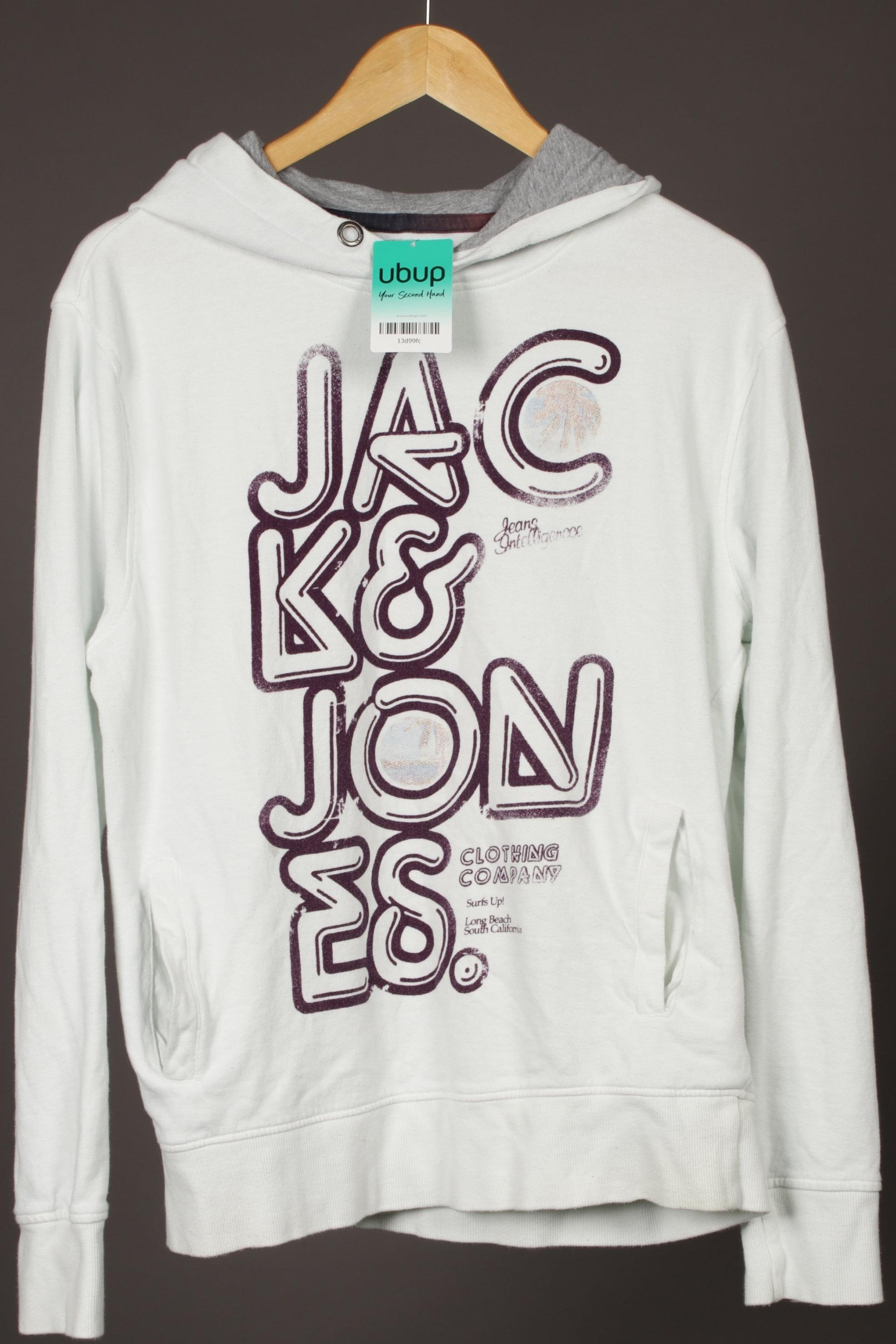 Thumbnail - Jack &amp; Jones Herren Kapuzenpullover, weiß, Gr.