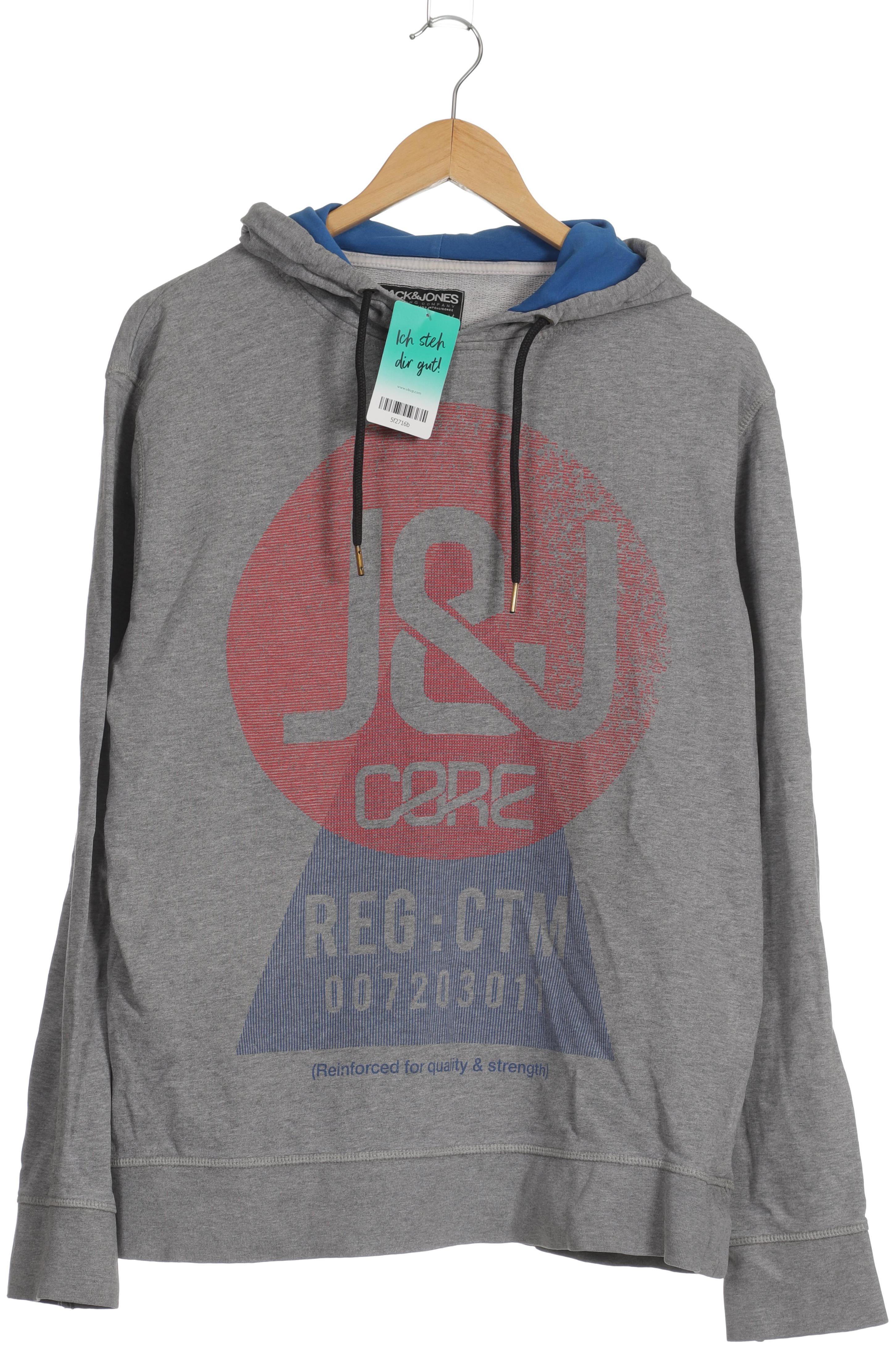 

Jack & Jones Herren Kapuzenpullover, grau, Gr.
