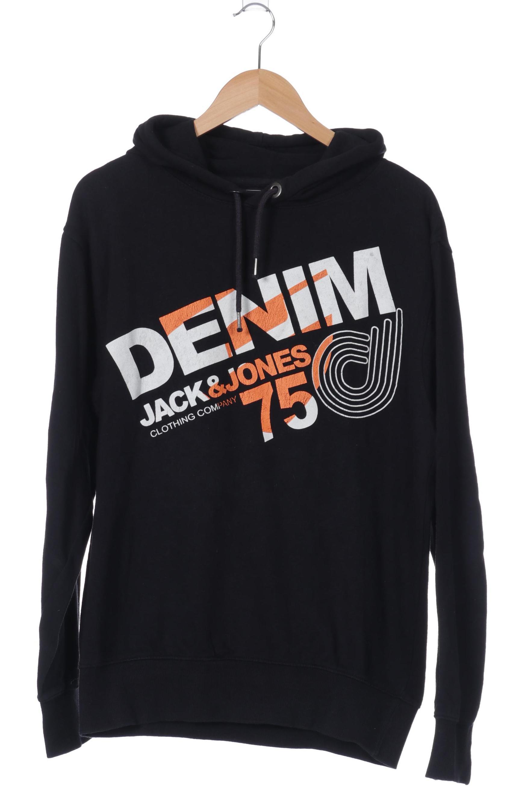 

Jack & Jones Herren Kapuzenpullover, schwarz, Gr.