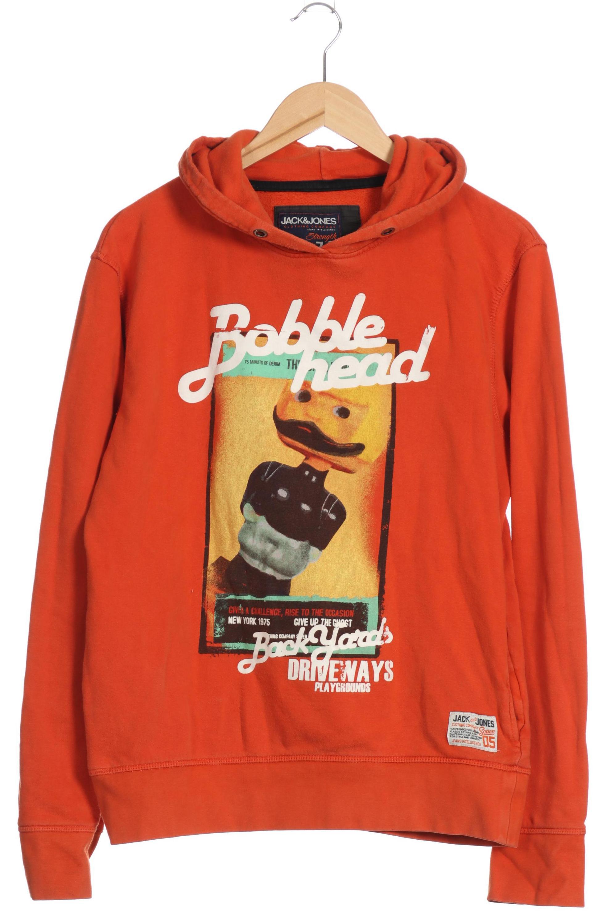 

Jack & Jones Herren Kapuzenpullover, orange, Gr.