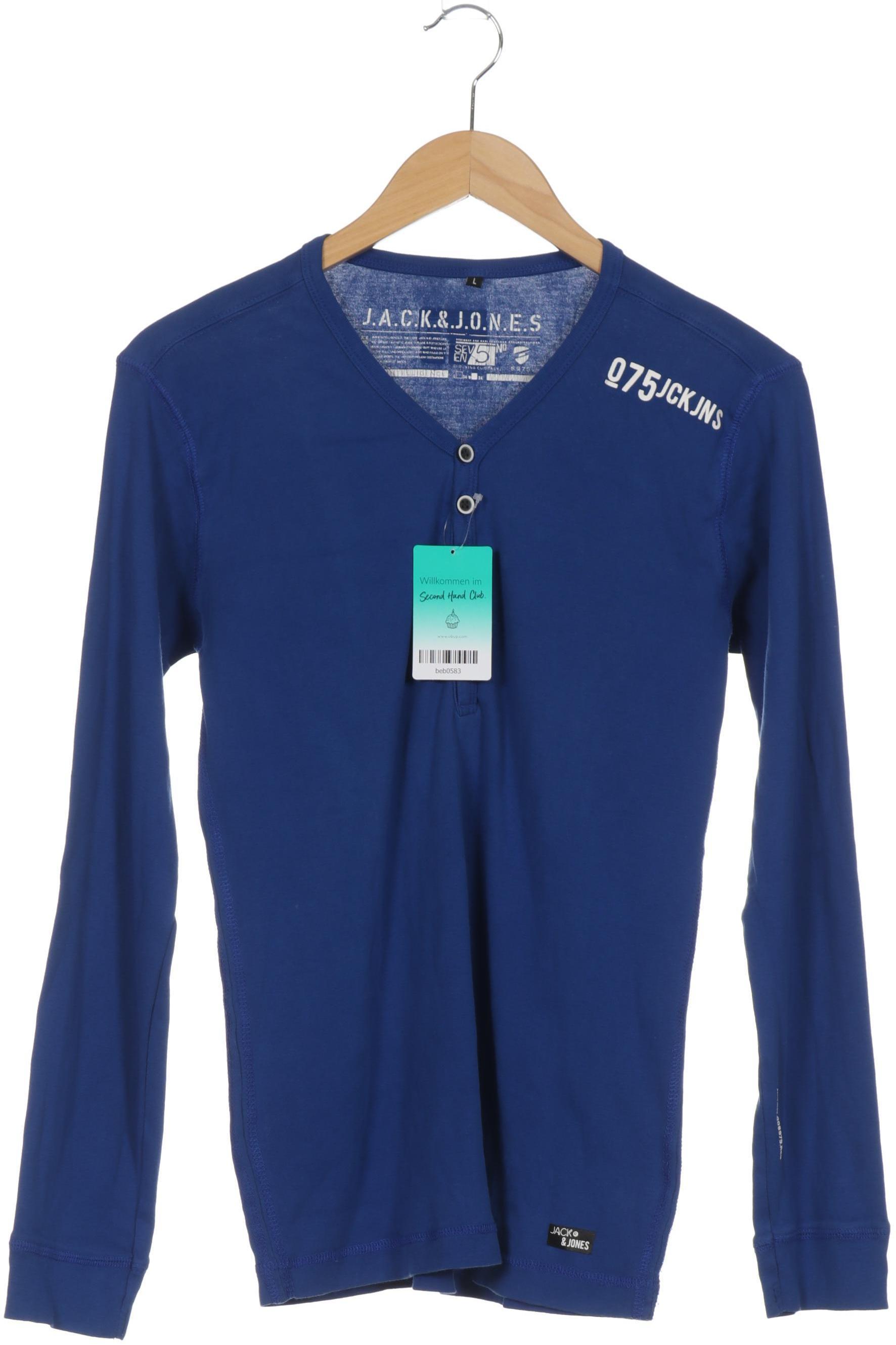 

Jack & Jones Herren Langarmshirt, blau, Gr.