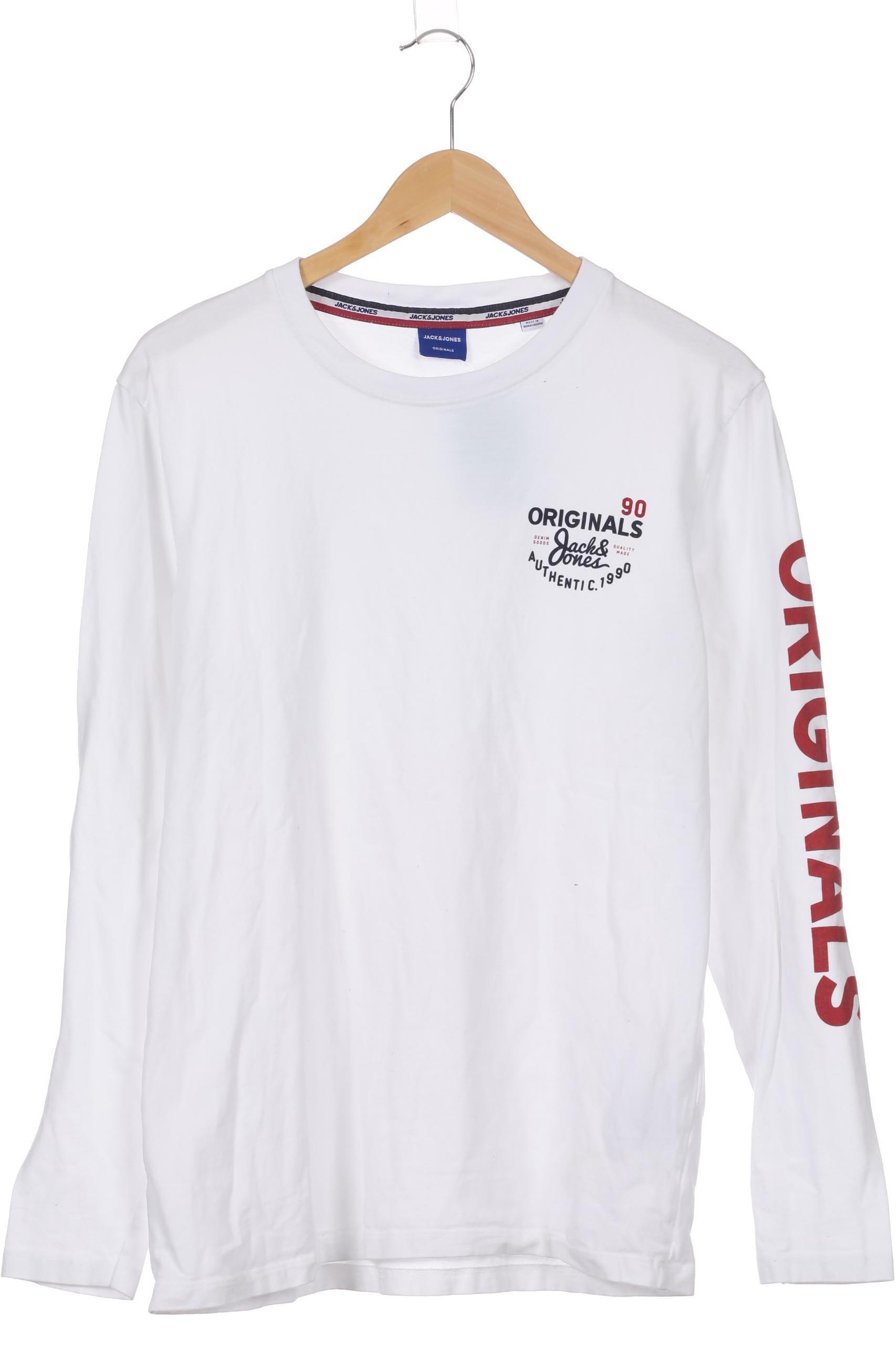 

Jack & Jones Herren Langarmshirt, weiß, Gr.