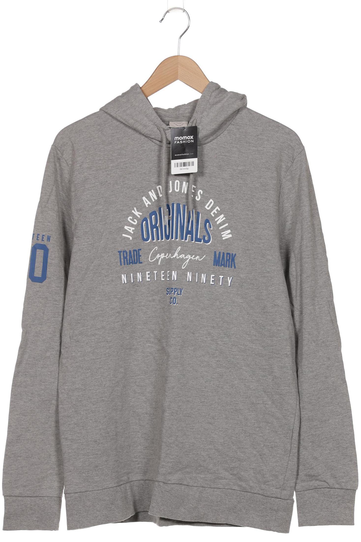 

Jack & Jones Herren Kapuzenpullover, grau, Gr. 54