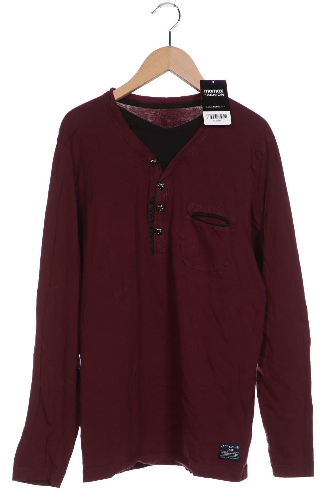 

Jack & Jones Herren Langarmshirt, bordeaux, Gr. 54