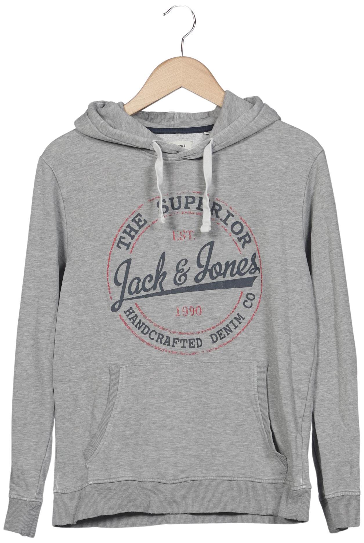 

Jack & Jones Herren Kapuzenpullover, grau, Gr. 48