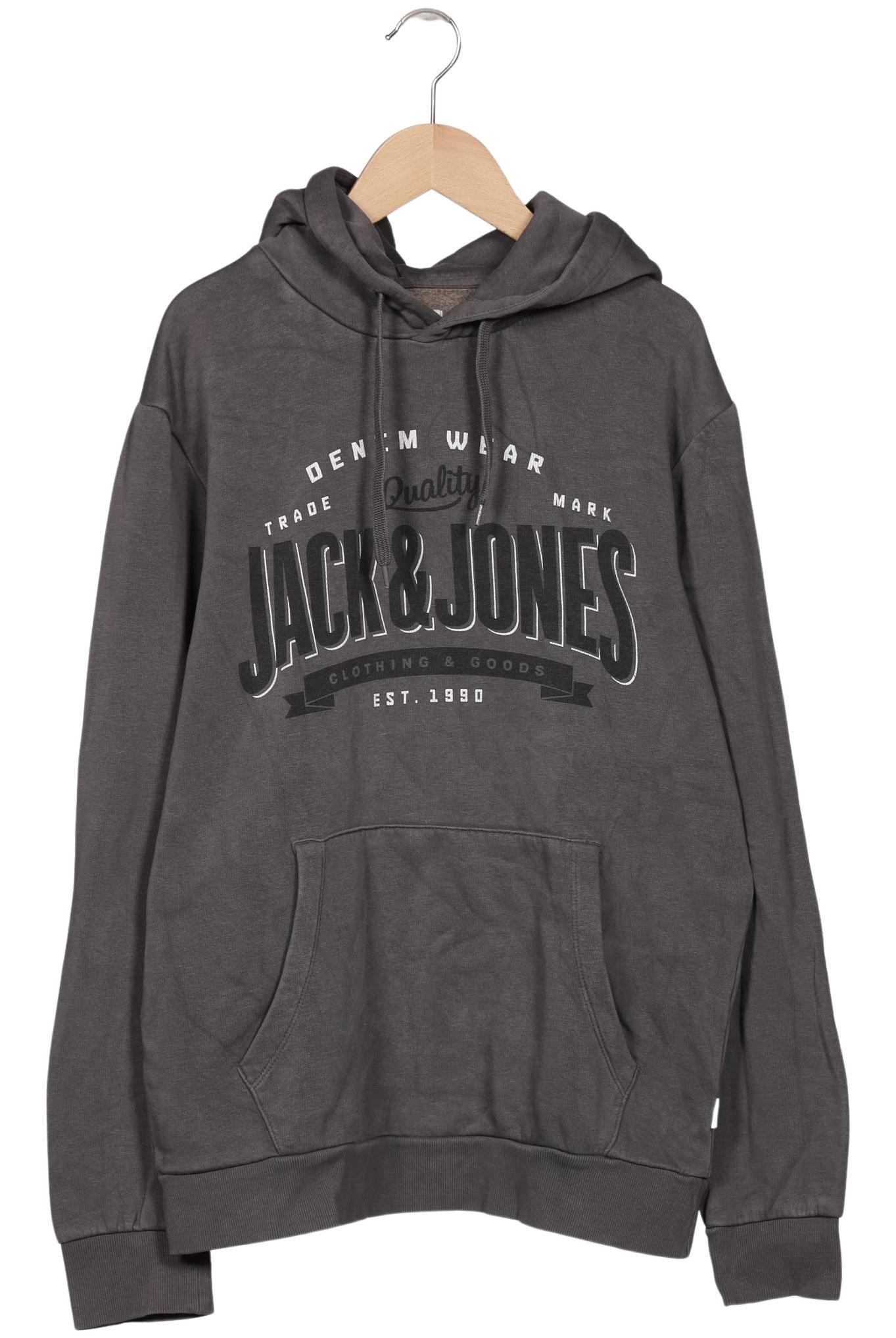 

Jack & Jones Herren Kapuzenpullover, grau, Gr. 48