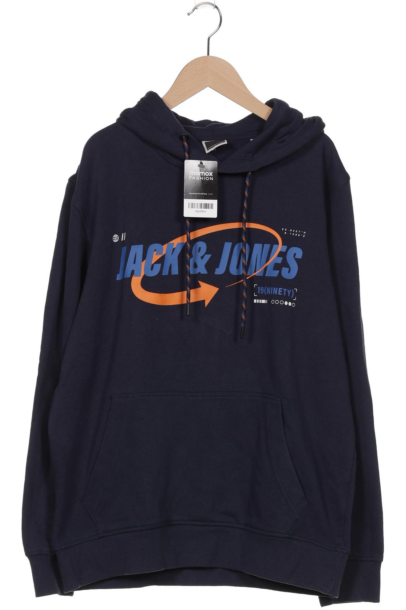 

Jack & Jones Herren Kapuzenpullover, marineblau, Gr. 52