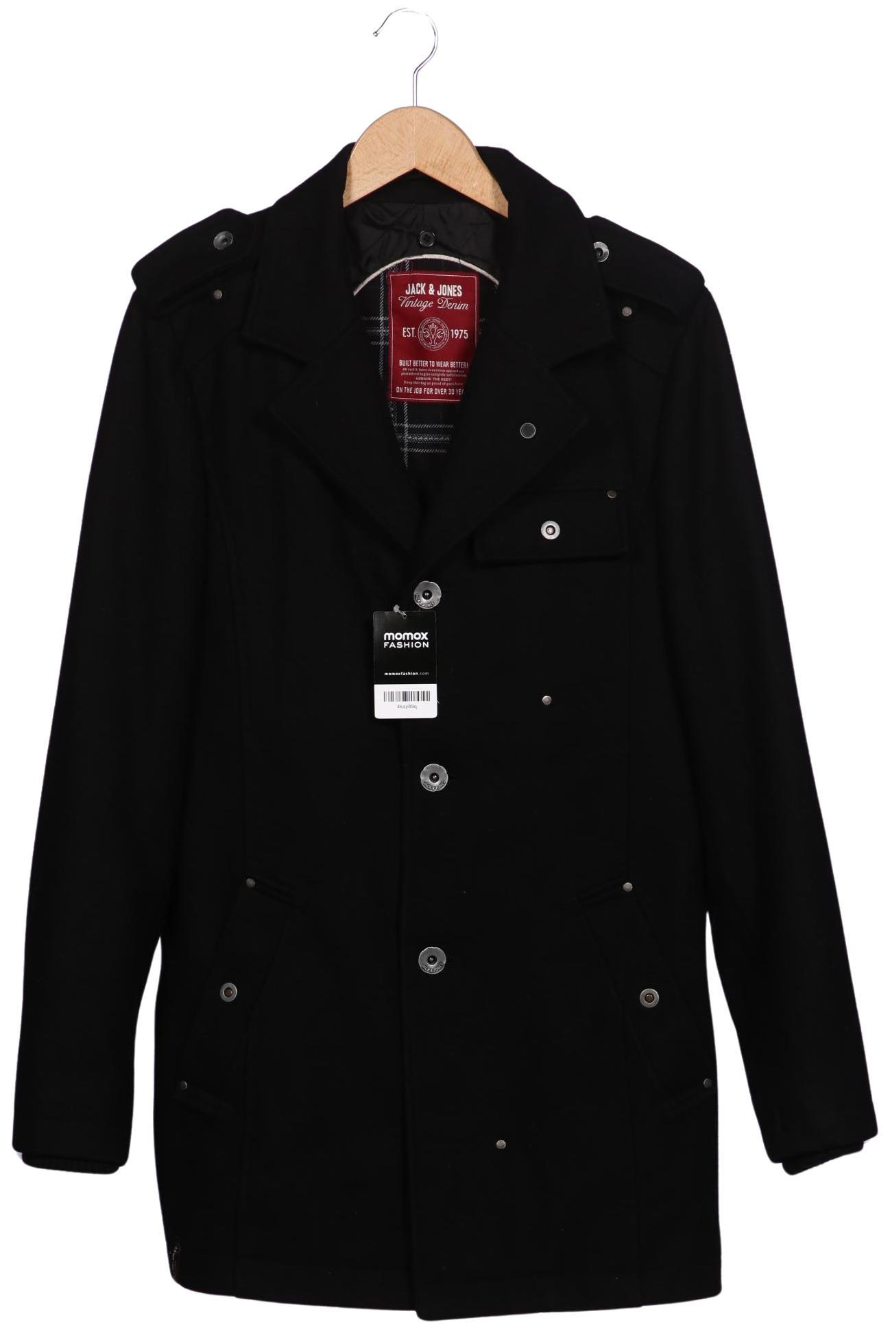 

Jack & Jones Herren Mantel, schwarz, Gr. 52