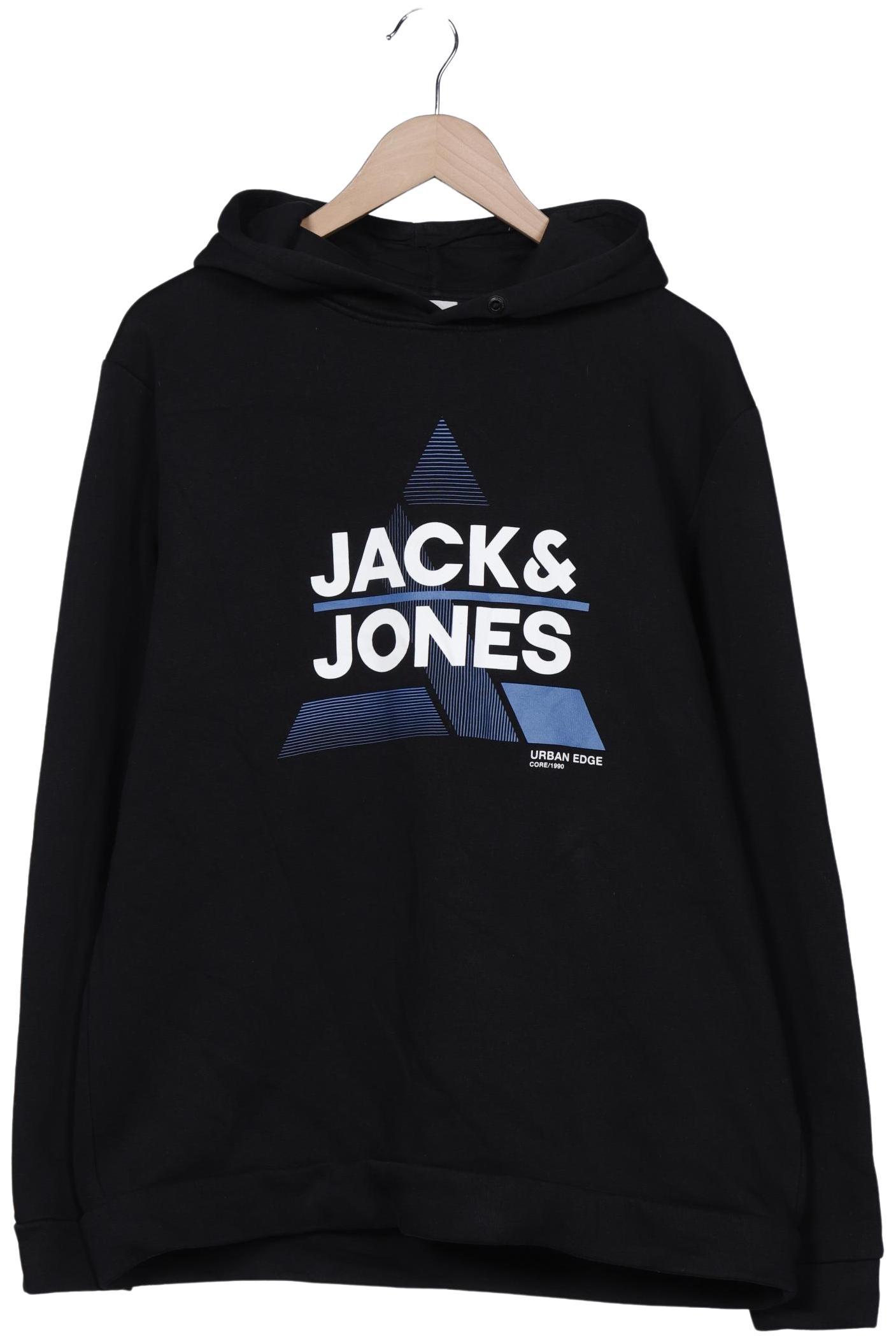 

Jack & Jones Herren Kapuzenpullover, schwarz, Gr. 54