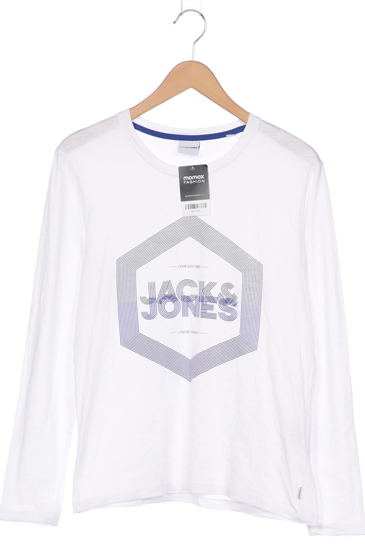 

Jack & Jones Herren Langarmshirt, weiß, Gr. 44