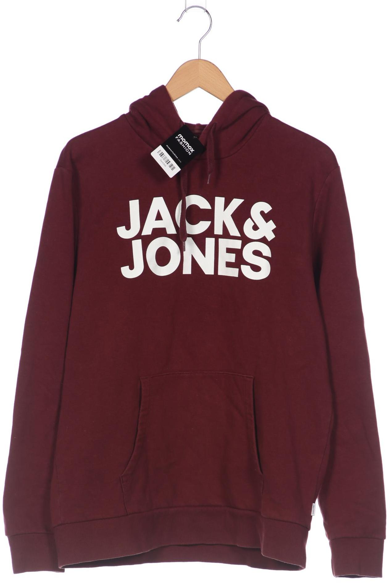 

Jack & Jones Herren Kapuzenpullover, bordeaux, Gr. 52