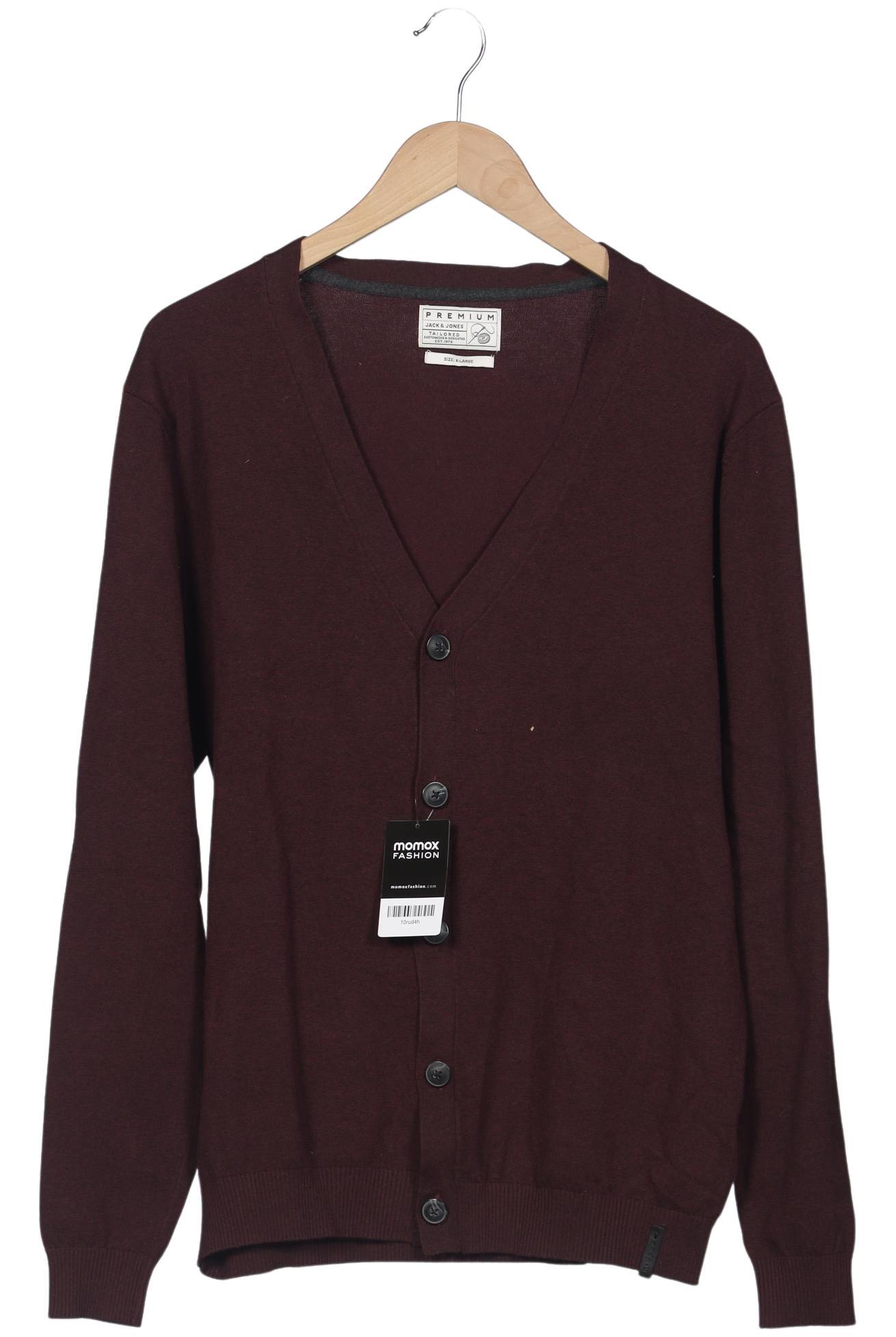 Thumbnail - Jack &amp; Jones Herren Strickjacke, bordeaux, Gr. 54