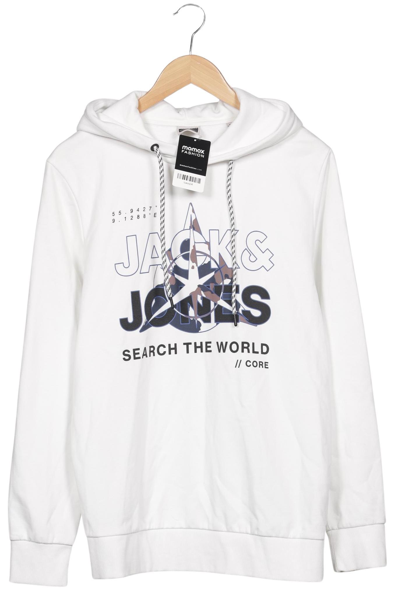 

Jack & Jones Herren Kapuzenpullover, weiß, Gr. 52