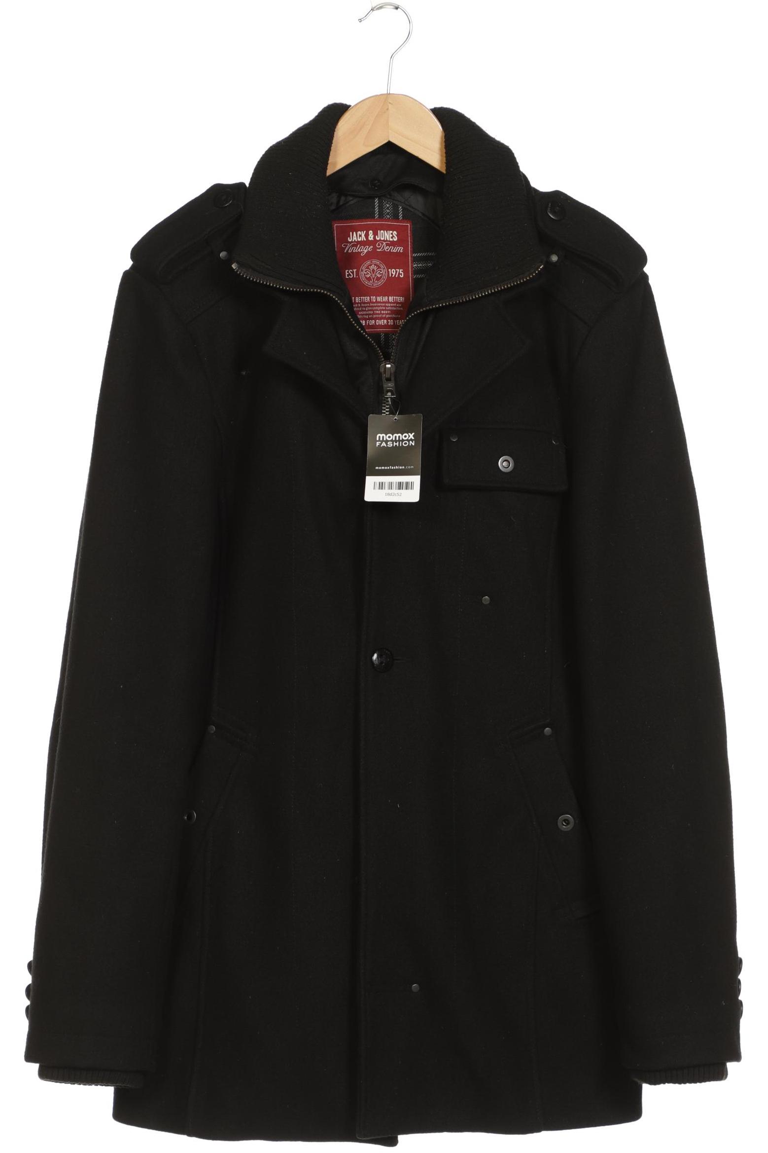 

Jack & Jones Herren Mantel, schwarz, Gr. 56