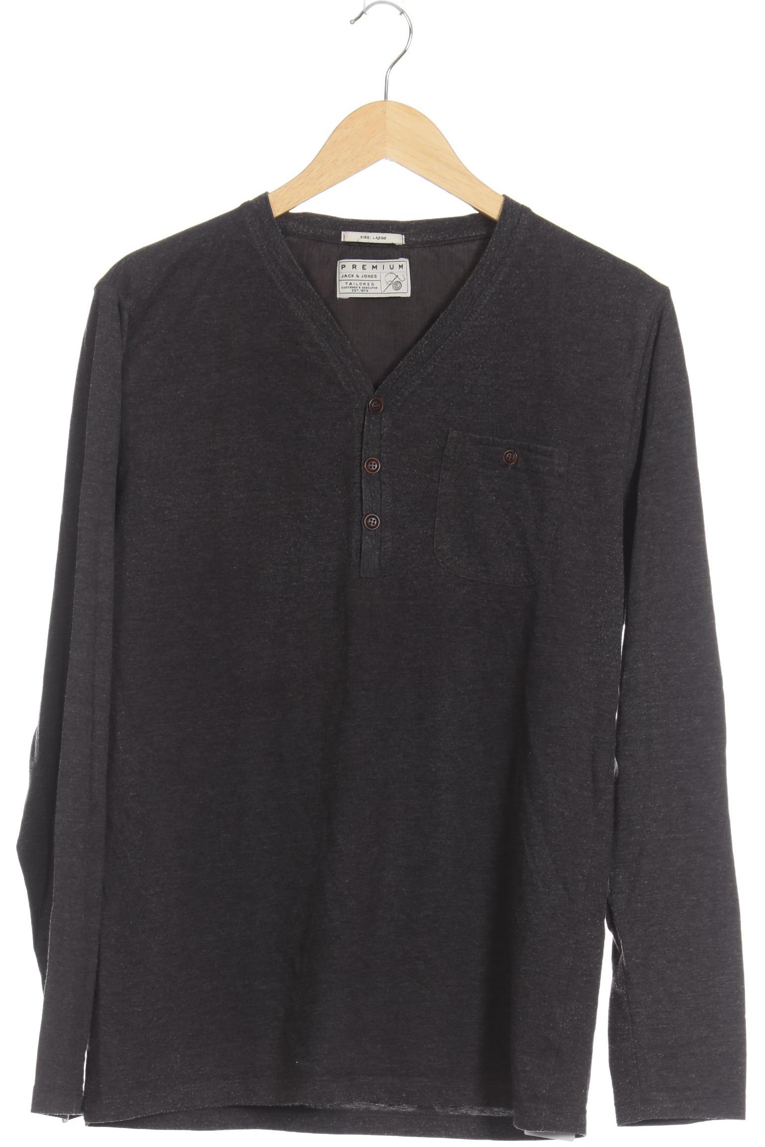 

Jack & Jones Herren Langarmshirt, schwarz, Gr.