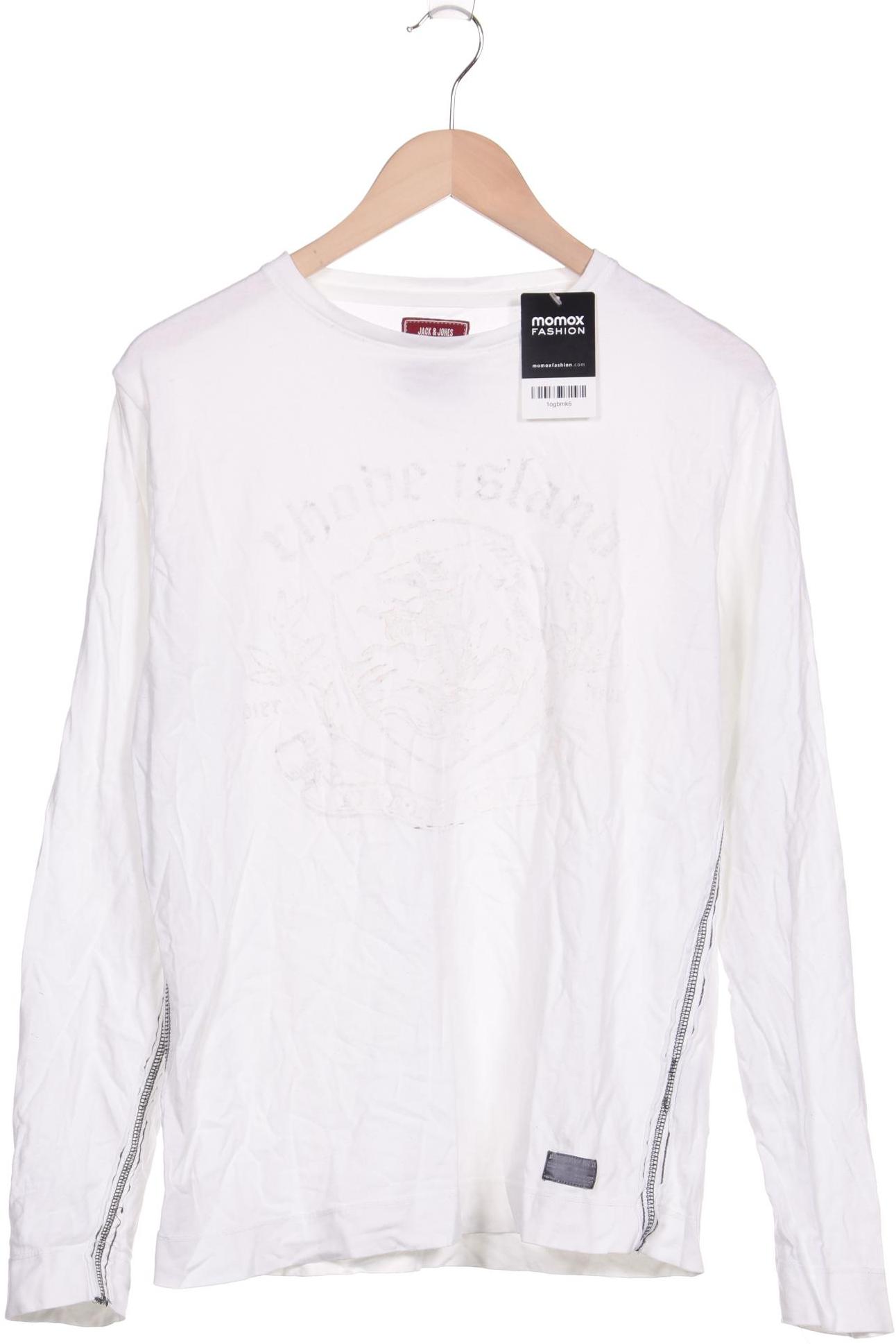 

Jack & Jones Herren Langarmshirt, cremeweiß