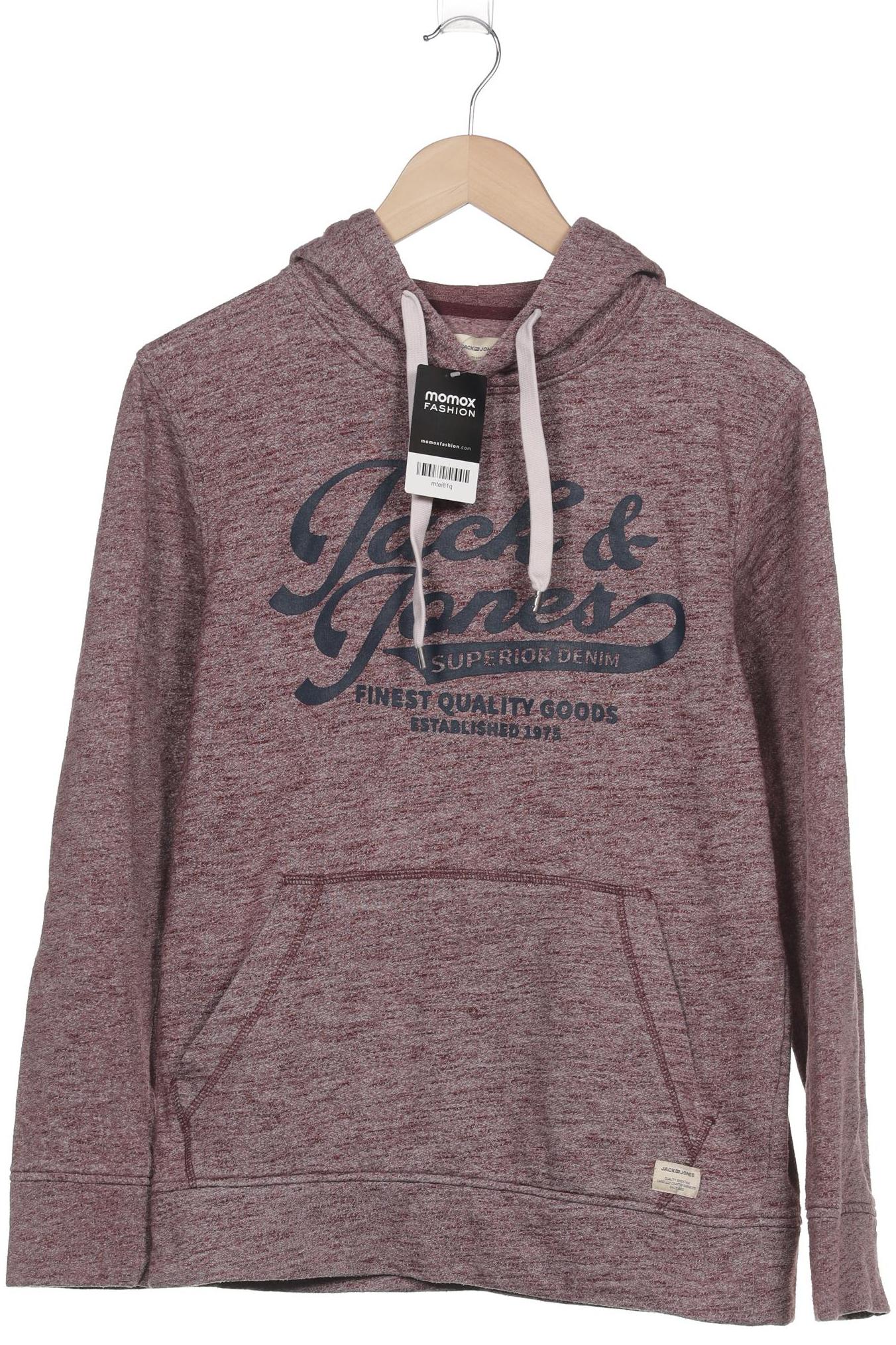 

Jack & Jones Herren Kapuzenpullover, bordeaux, Gr. 46