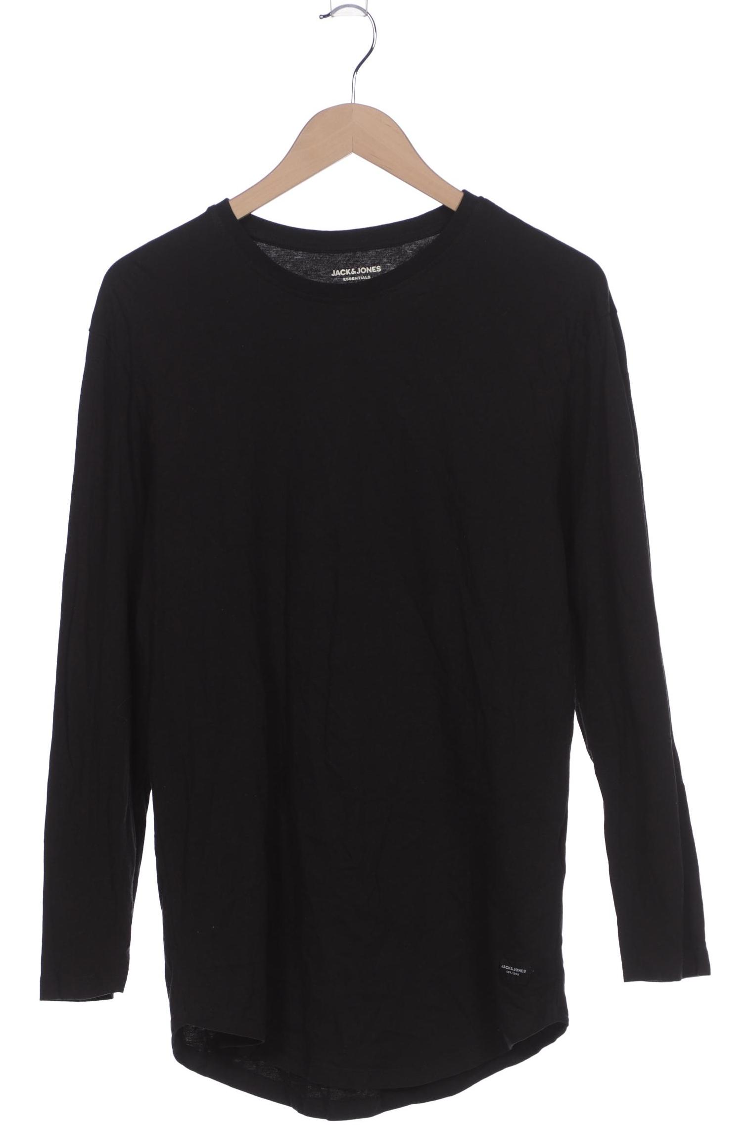 Thumbnail - Jack &amp; Jones Herren Langarmshirt, schwarz, Gr. 52