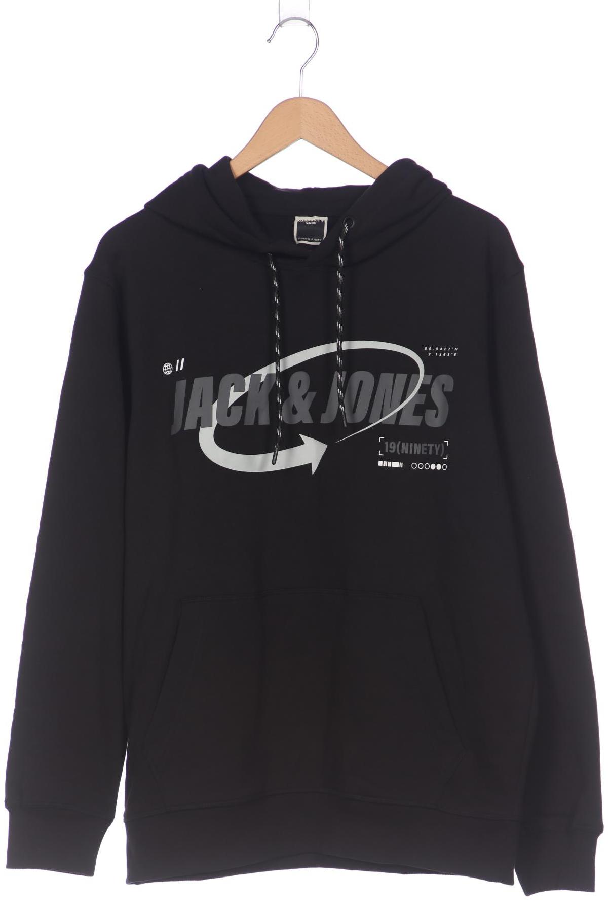 

Jack & Jones Herren Kapuzenpullover, schwarz, Gr. 54