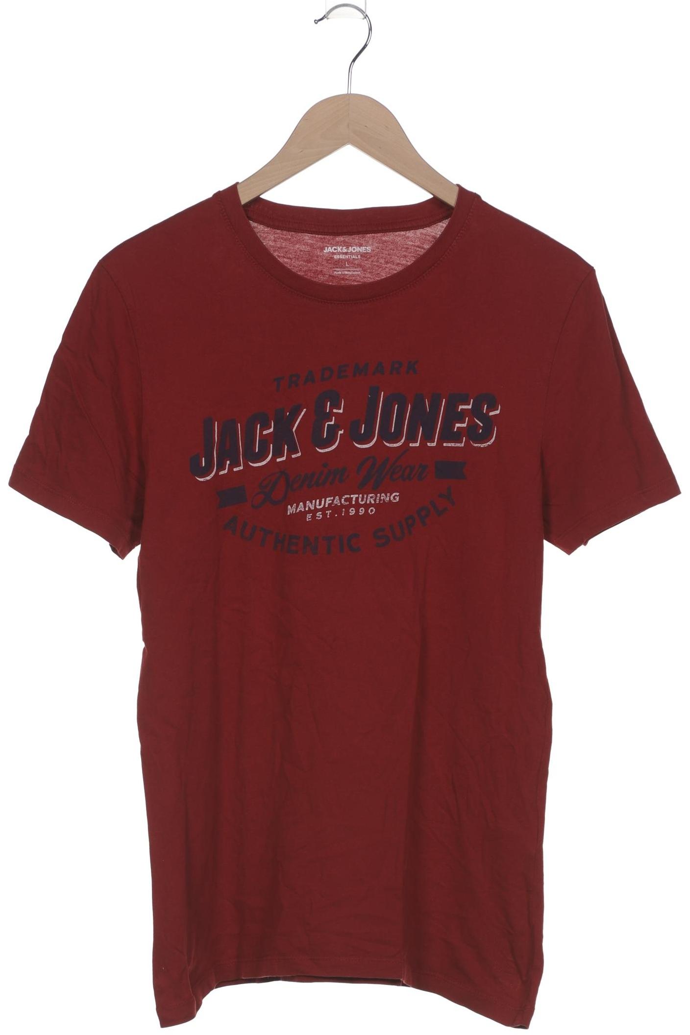 

Jack & Jones Herren T-Shirt, bordeaux, Gr. 52