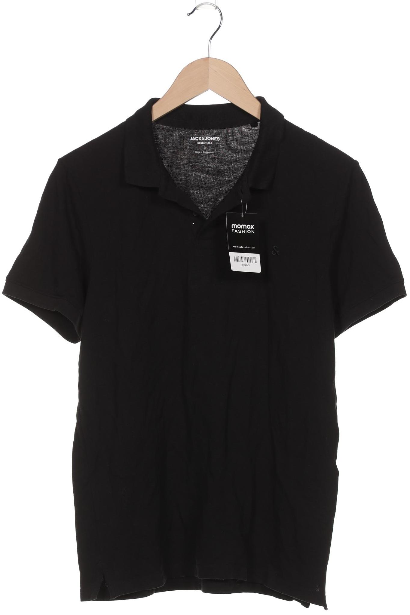 Thumbnail - Jack &amp; Jones Herren Poloshirt, schwarz, Gr. 52