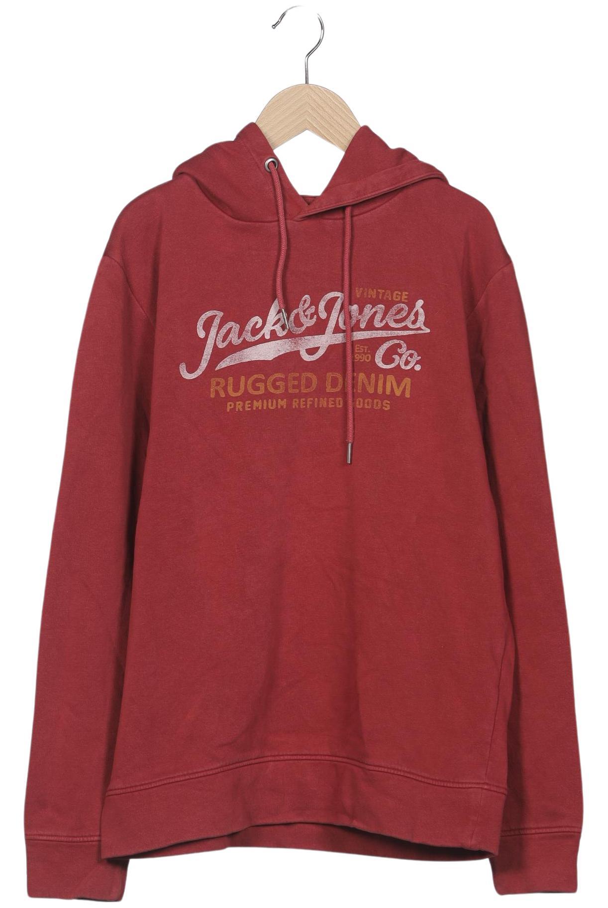 

Jack & Jones Herren Kapuzenpullover, rot, Gr. 48