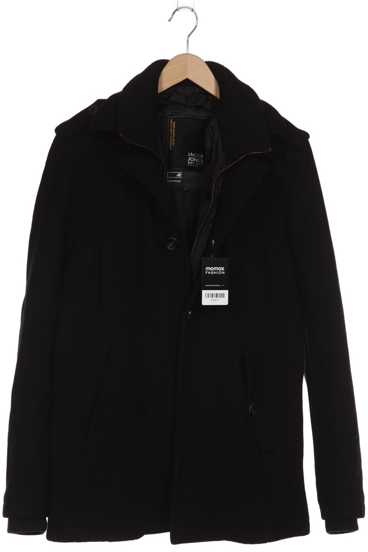 

Jack & Jones Herren Mantel, schwarz, Gr. 48