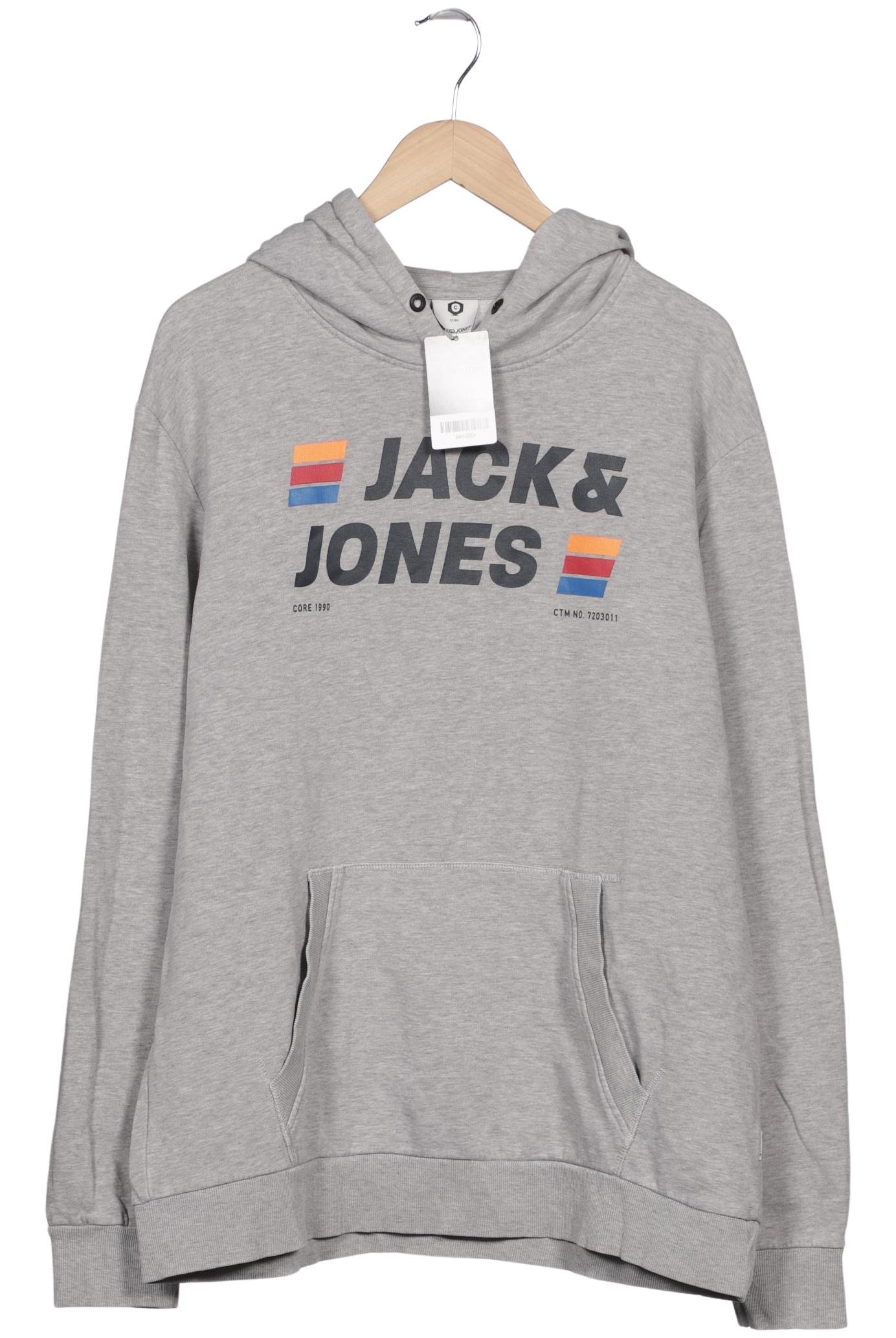 

Jack & Jones Herren Kapuzenpullover, grau, Gr. 56