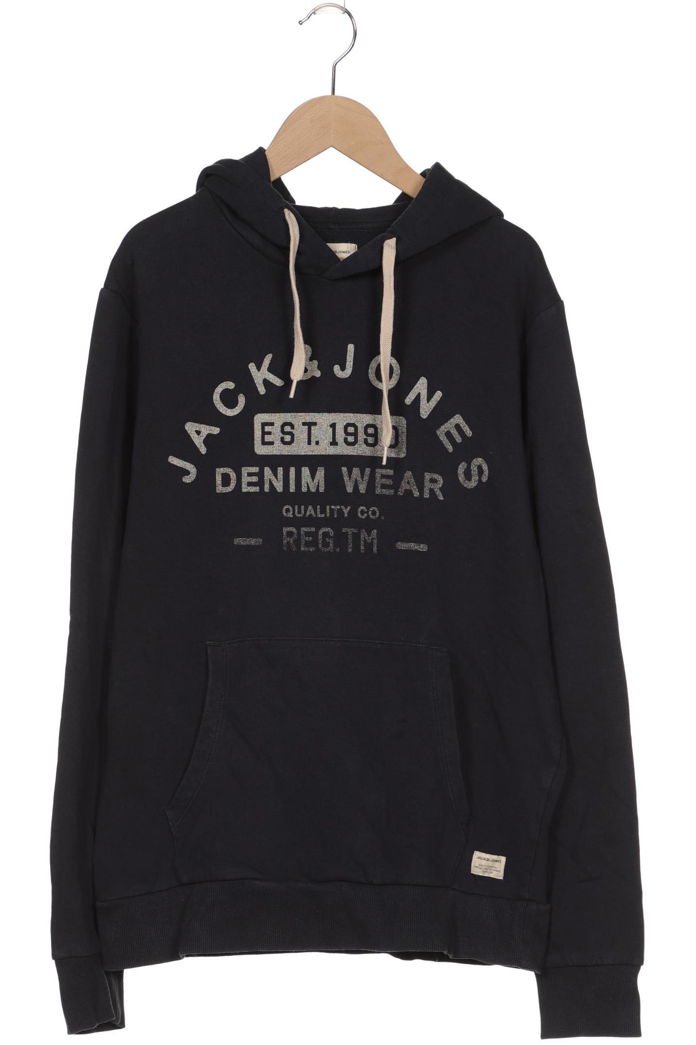 

Jack & Jones Herren Kapuzenpullover, blau, Gr. 46