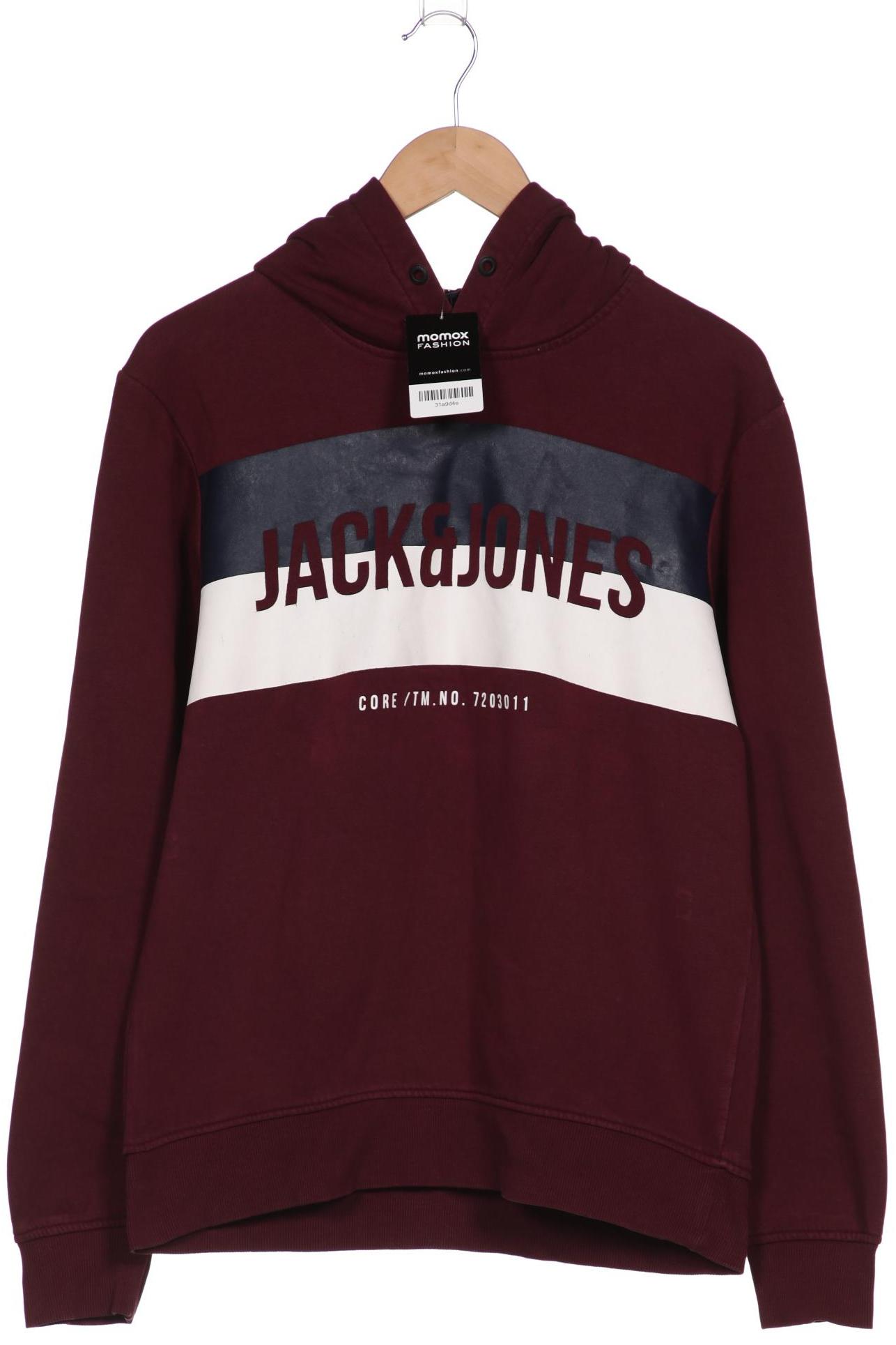 

Jack & Jones Herren Kapuzenpullover, bordeaux, Gr. 46