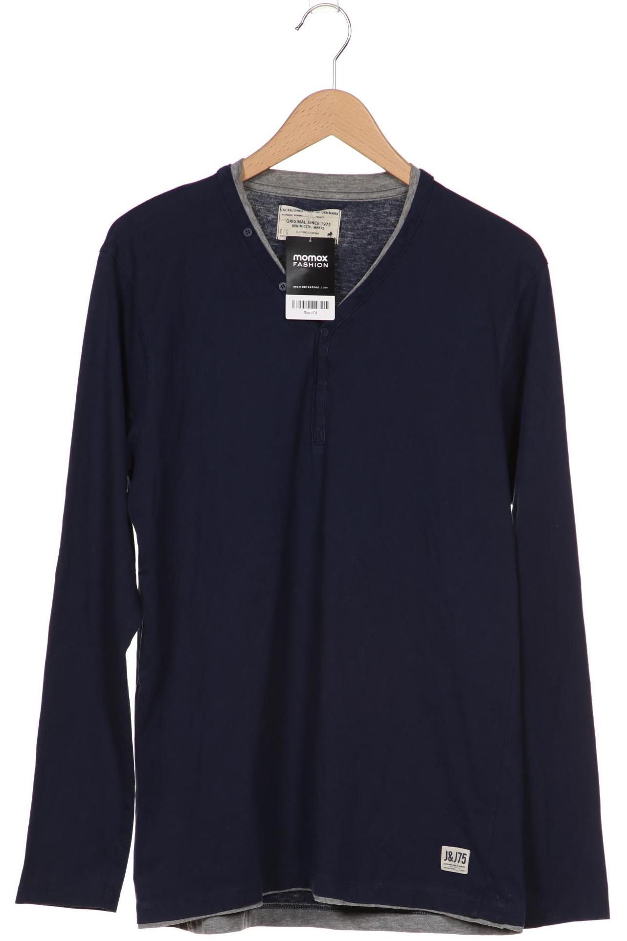 

JACK & JONES Herren Langarmshirt, marineblau