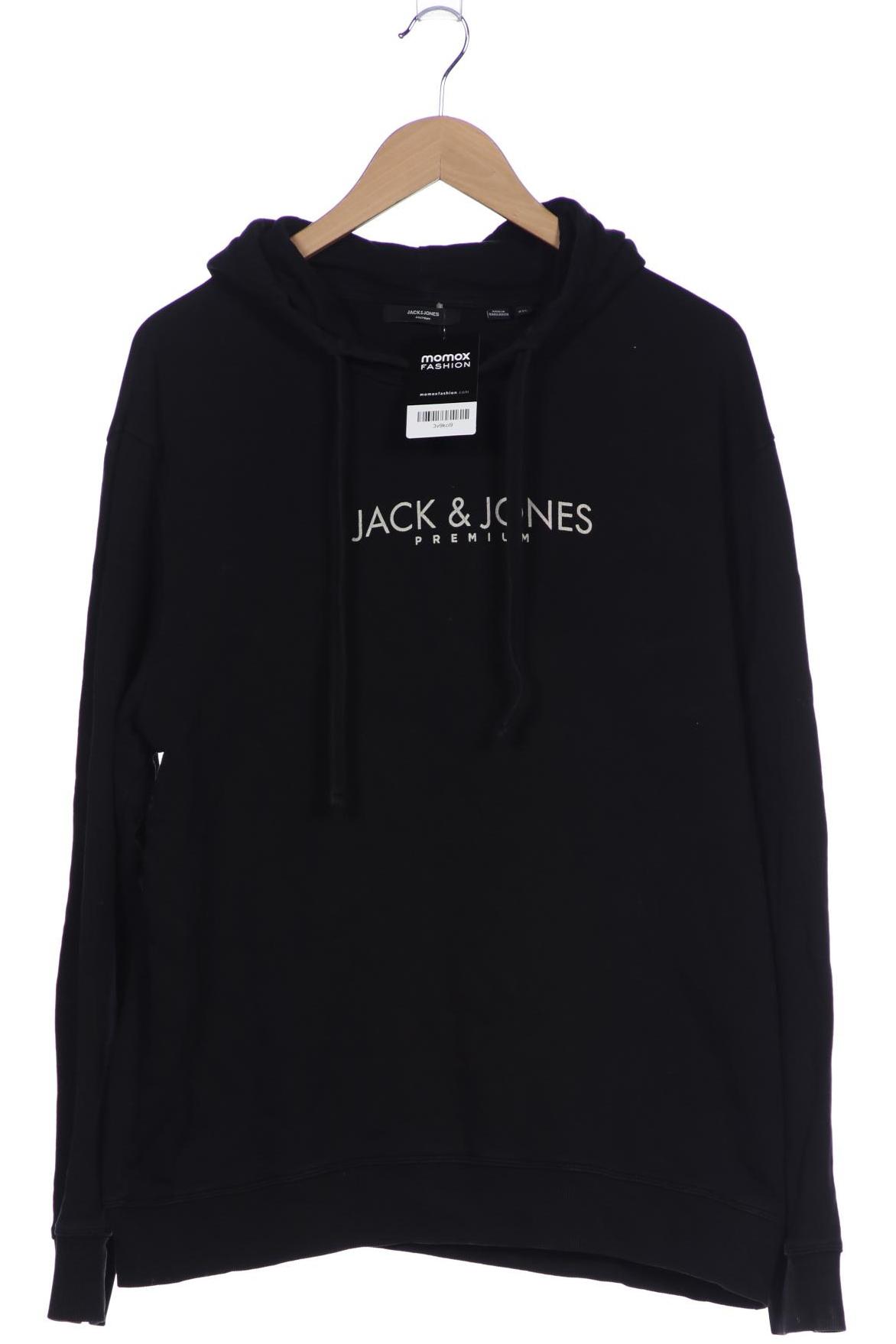 

Jack & Jones Herren Kapuzenpullover, schwarz, Gr. 56