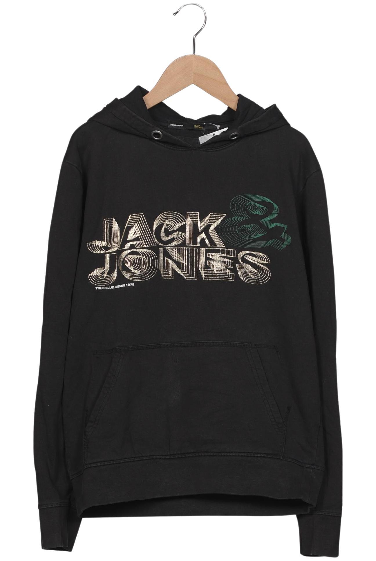 

Jack & Jones Herren Kapuzenpullover, schwarz, Gr. 46