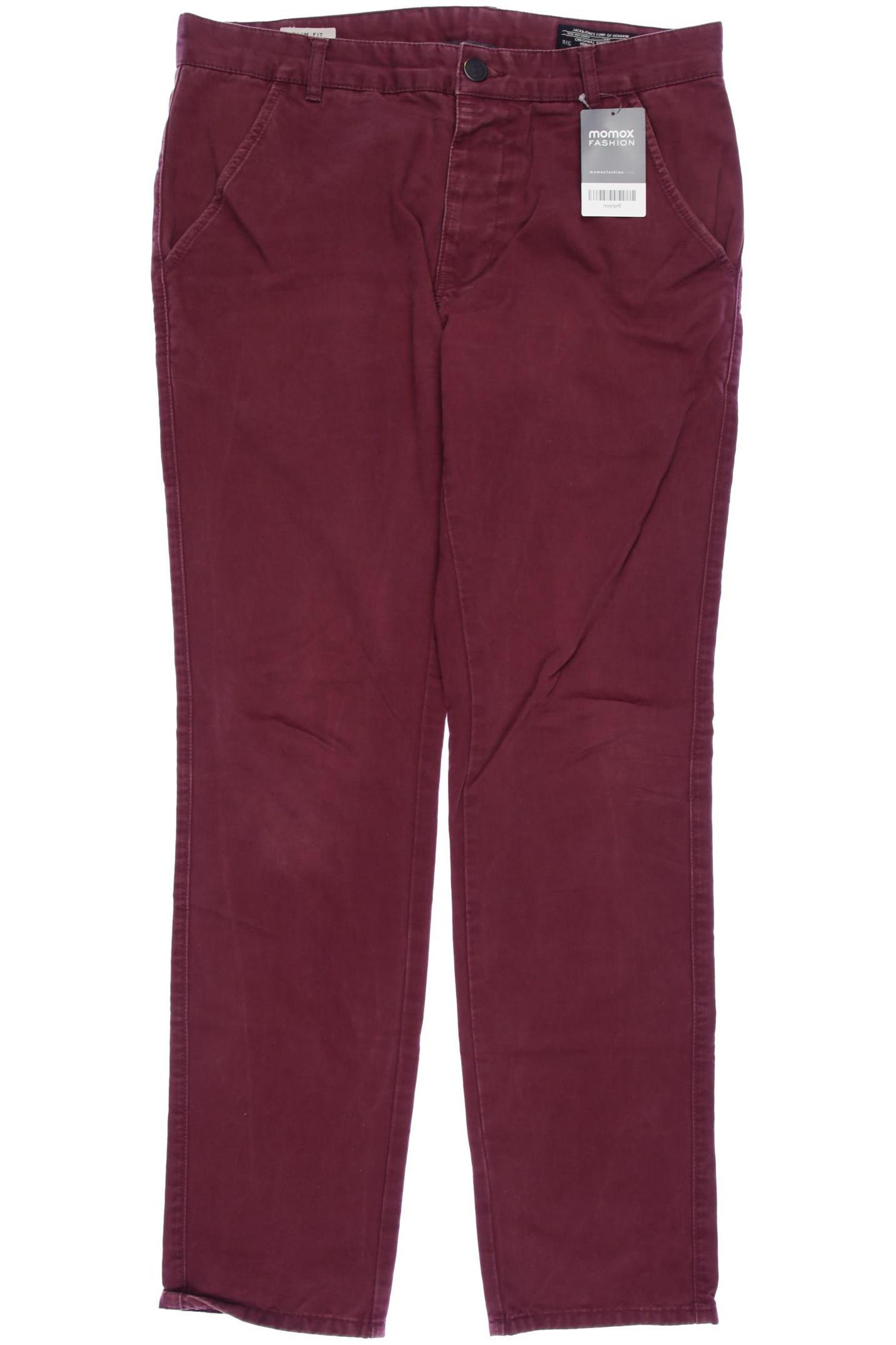 

Jack & Jones Herren Stoffhose, bordeaux, Gr. 33