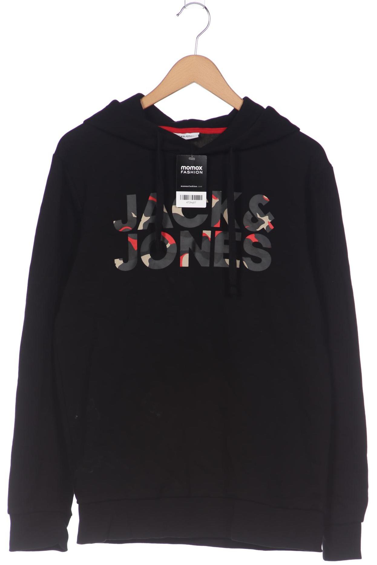

Jack & Jones Herren Kapuzenpullover, schwarz, Gr. 52