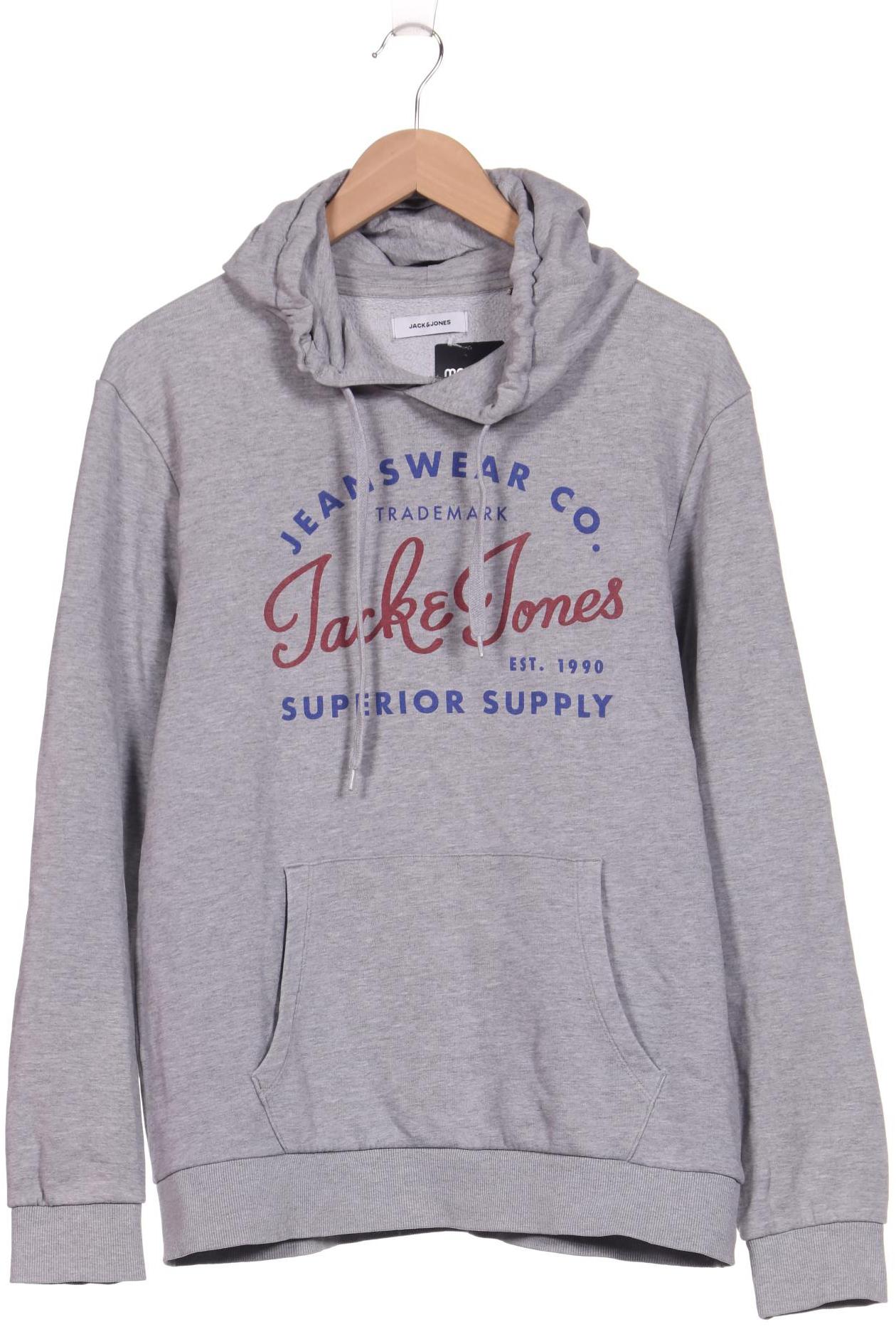 

Jack & Jones Herren Kapuzenpullover, grau, Gr. 52