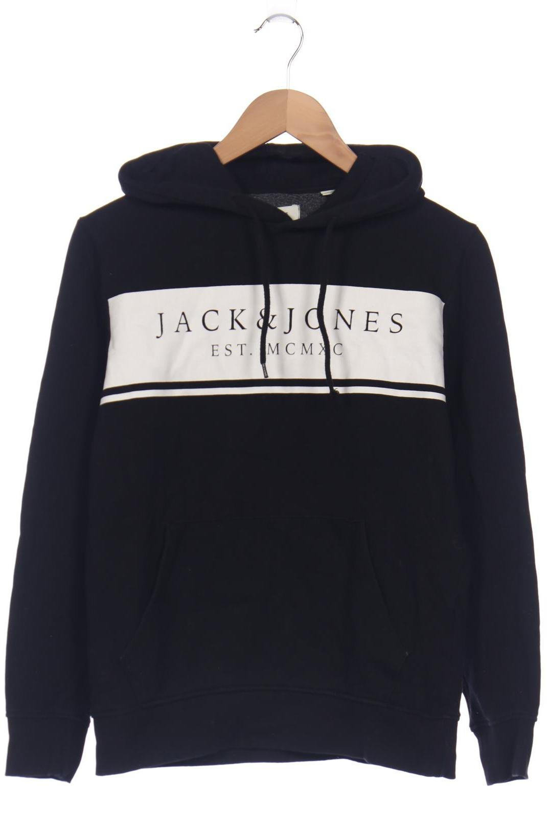 

Jack & Jones Herren Kapuzenpullover, schwarz, Gr. 46