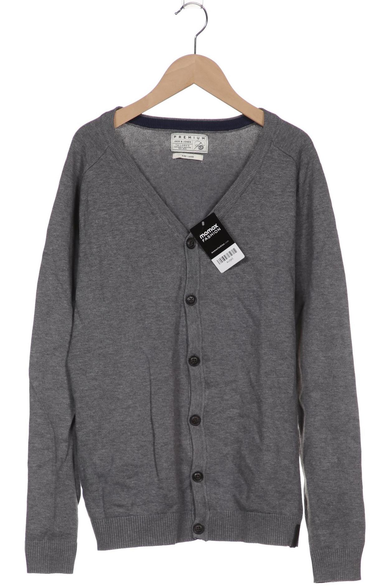 

JACK & JONES Herren Strickjacke, grau