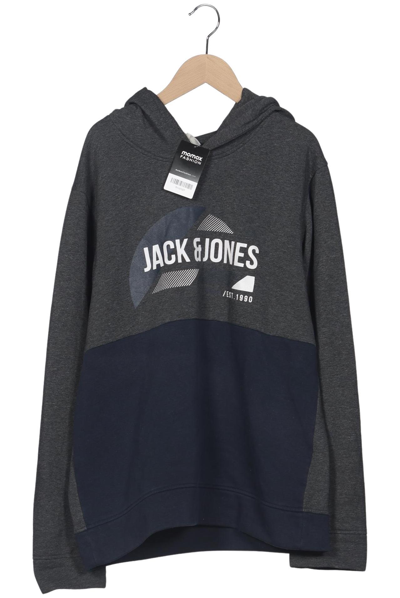 

Jack & Jones Herren Kapuzenpullover, grau, Gr. 52