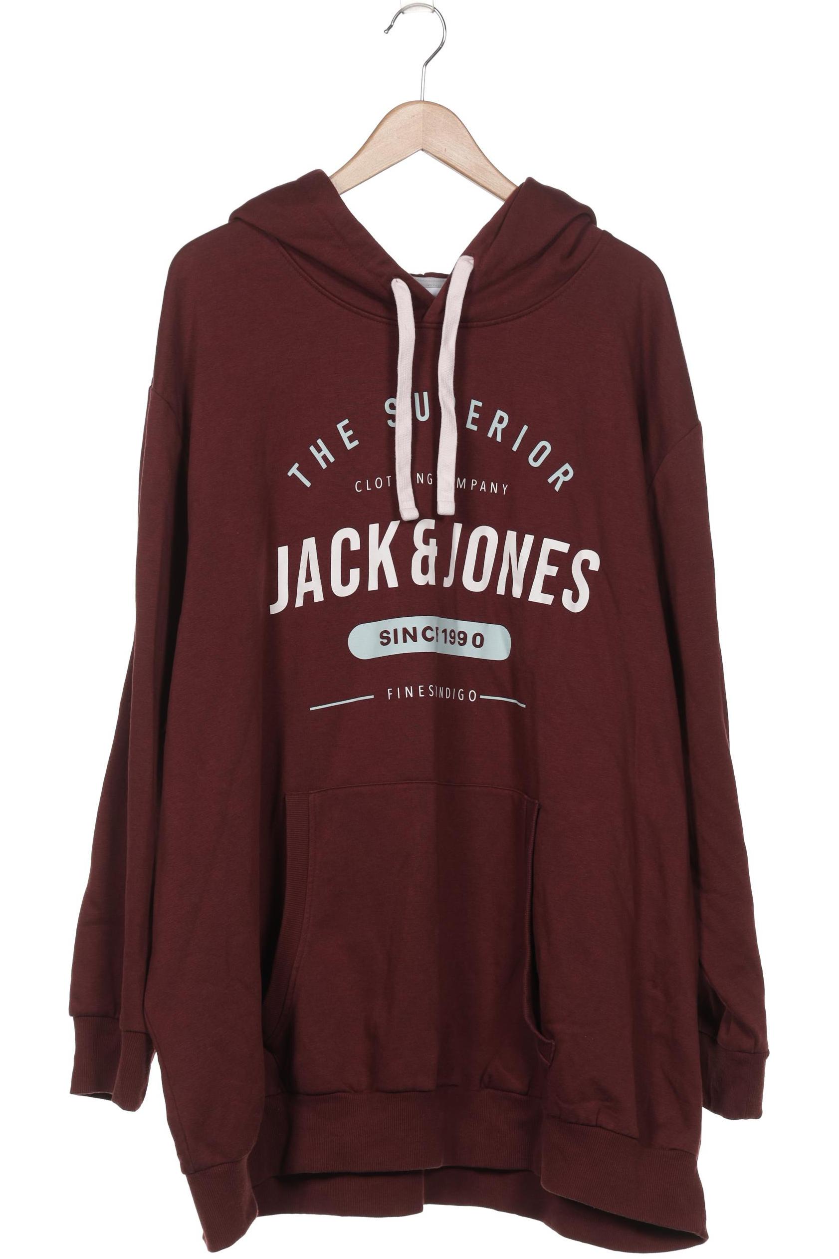 

Jack & Jones Herren Kapuzenpullover, bordeaux, Gr. 64