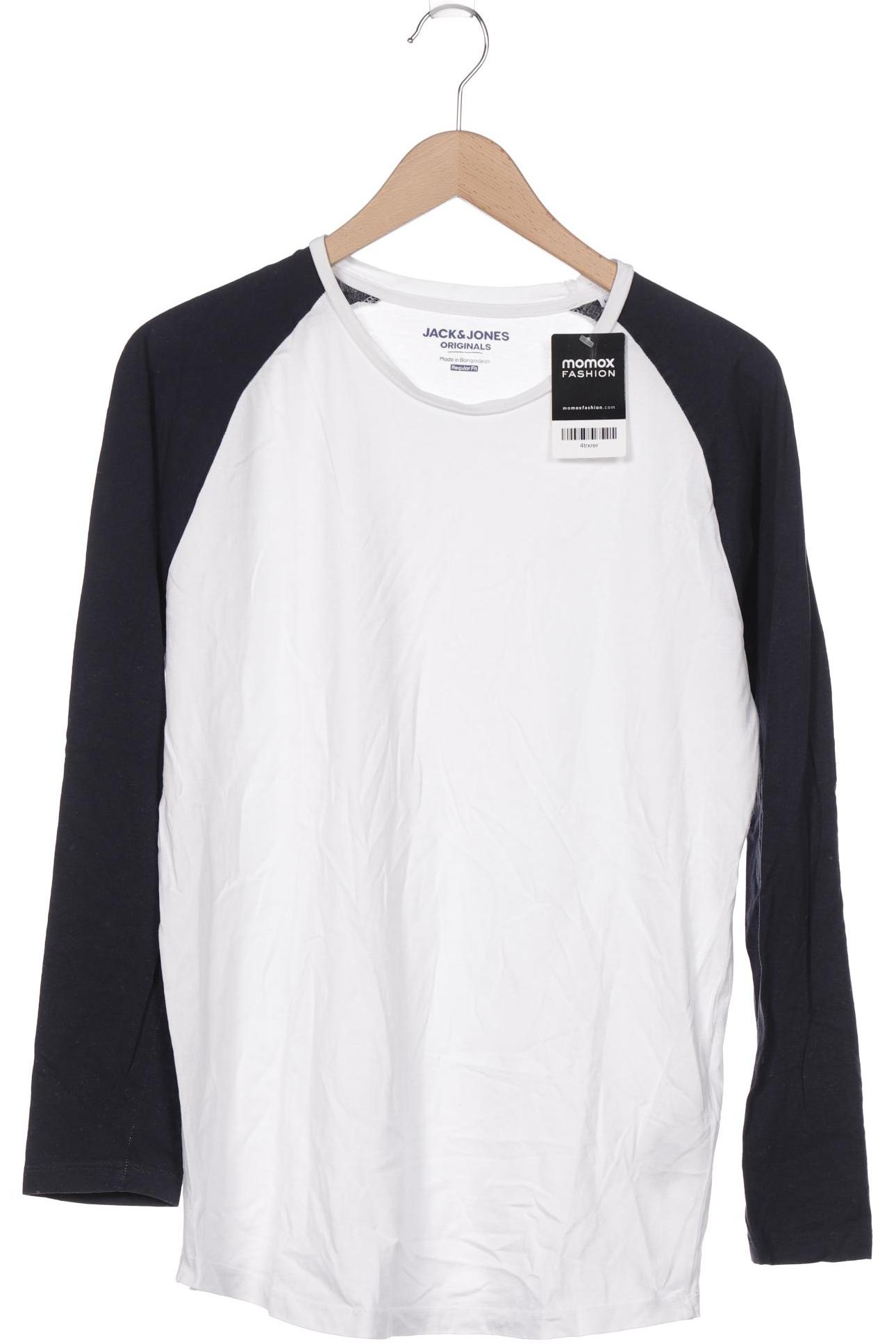 

JACK & JONES Herren Langarmshirt, weiß