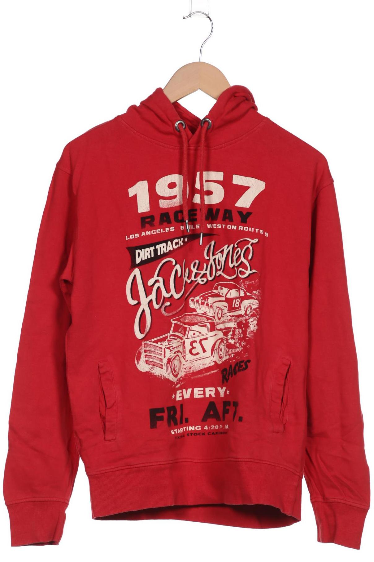 

Jack & Jones Herren Kapuzenpullover, rot, Gr. 52