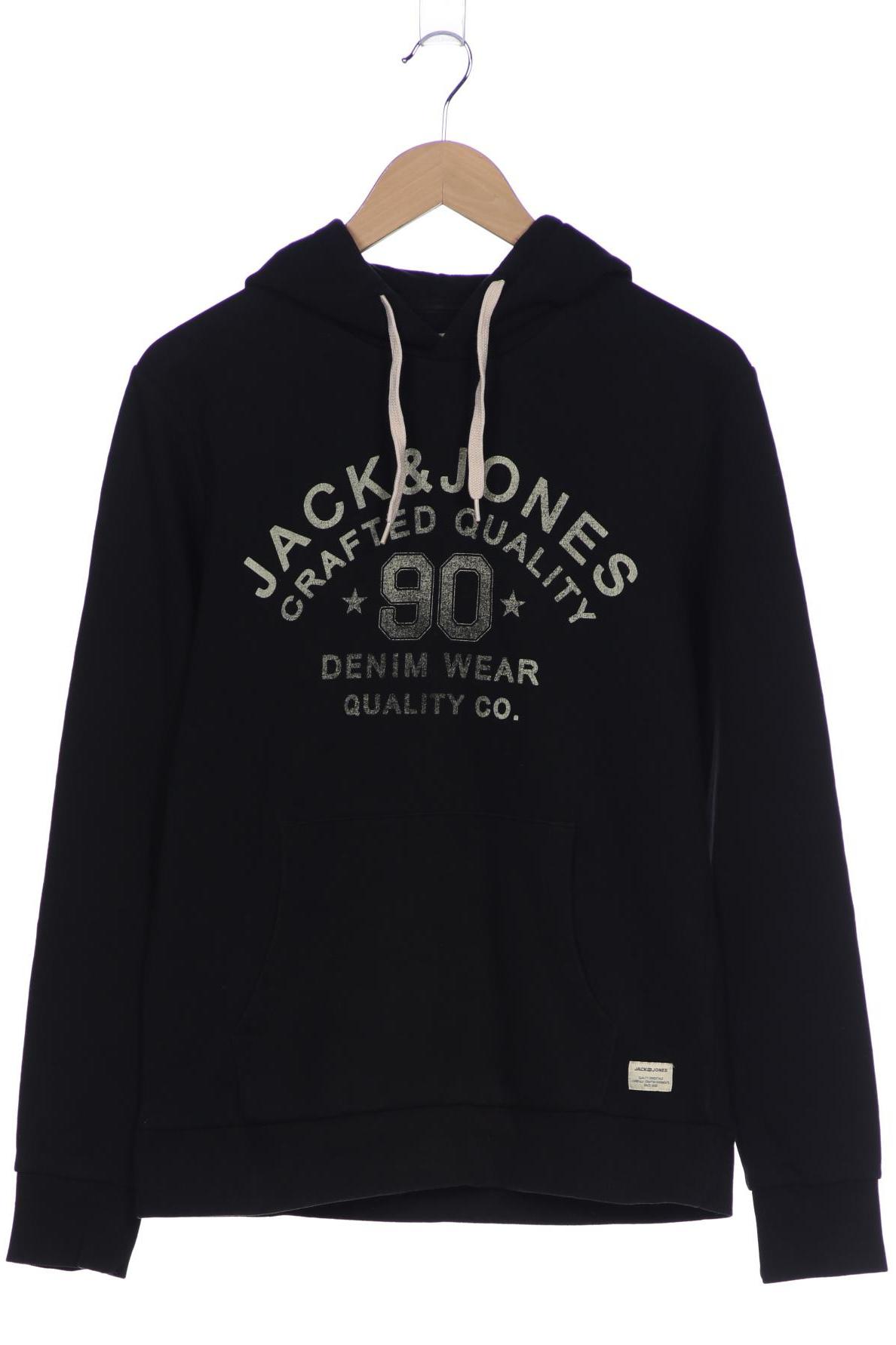 

Jack & Jones Herren Kapuzenpullover, schwarz, Gr. 46