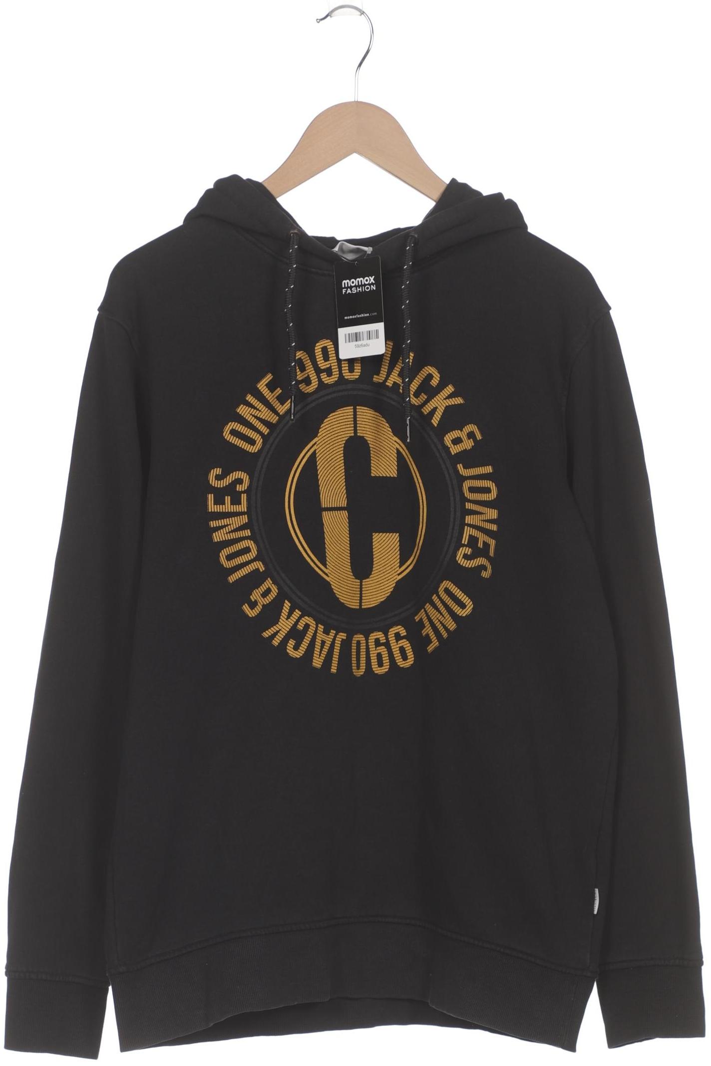 

Jack & Jones Herren Kapuzenpullover, schwarz, Gr. 54