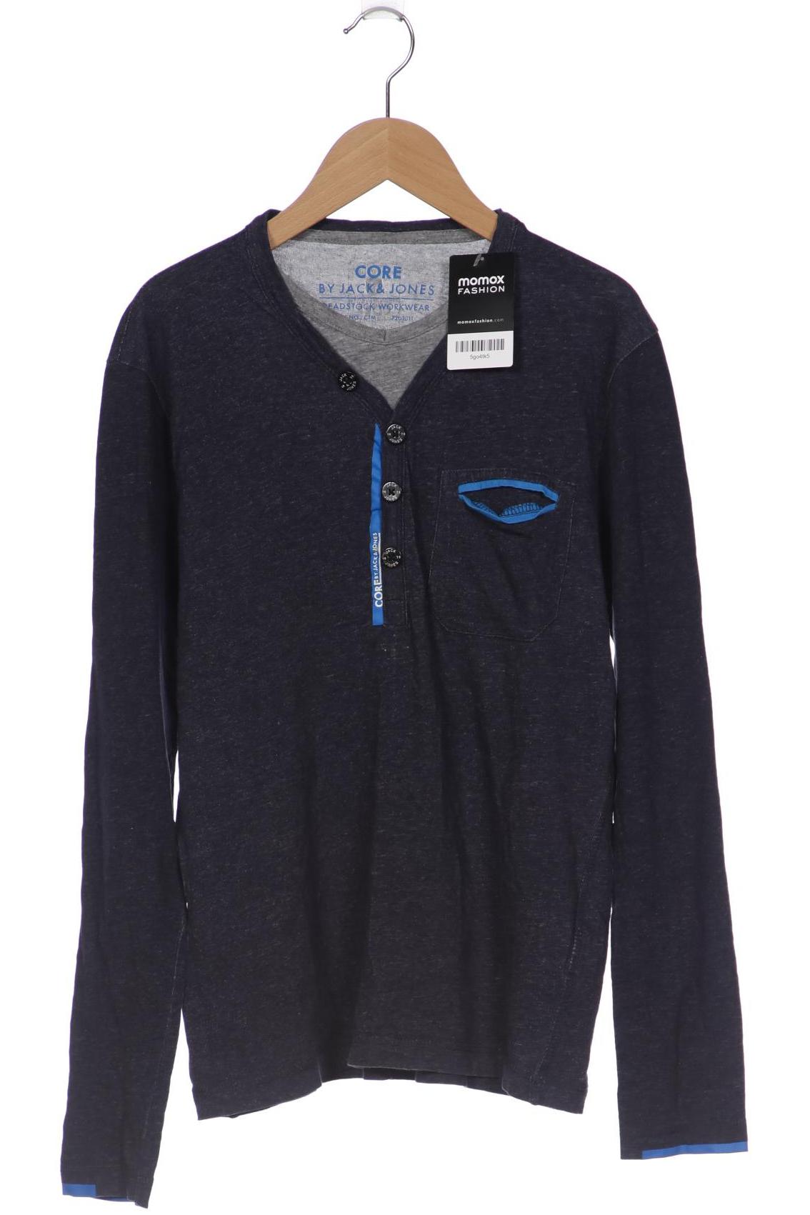 

JACK & JONES Herren Langarmshirt, marineblau