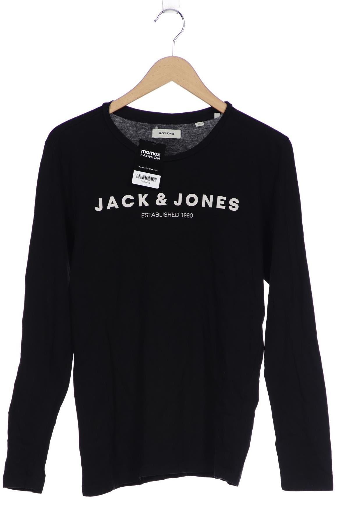

JACK & JONES Herren Langarmshirt, schwarz