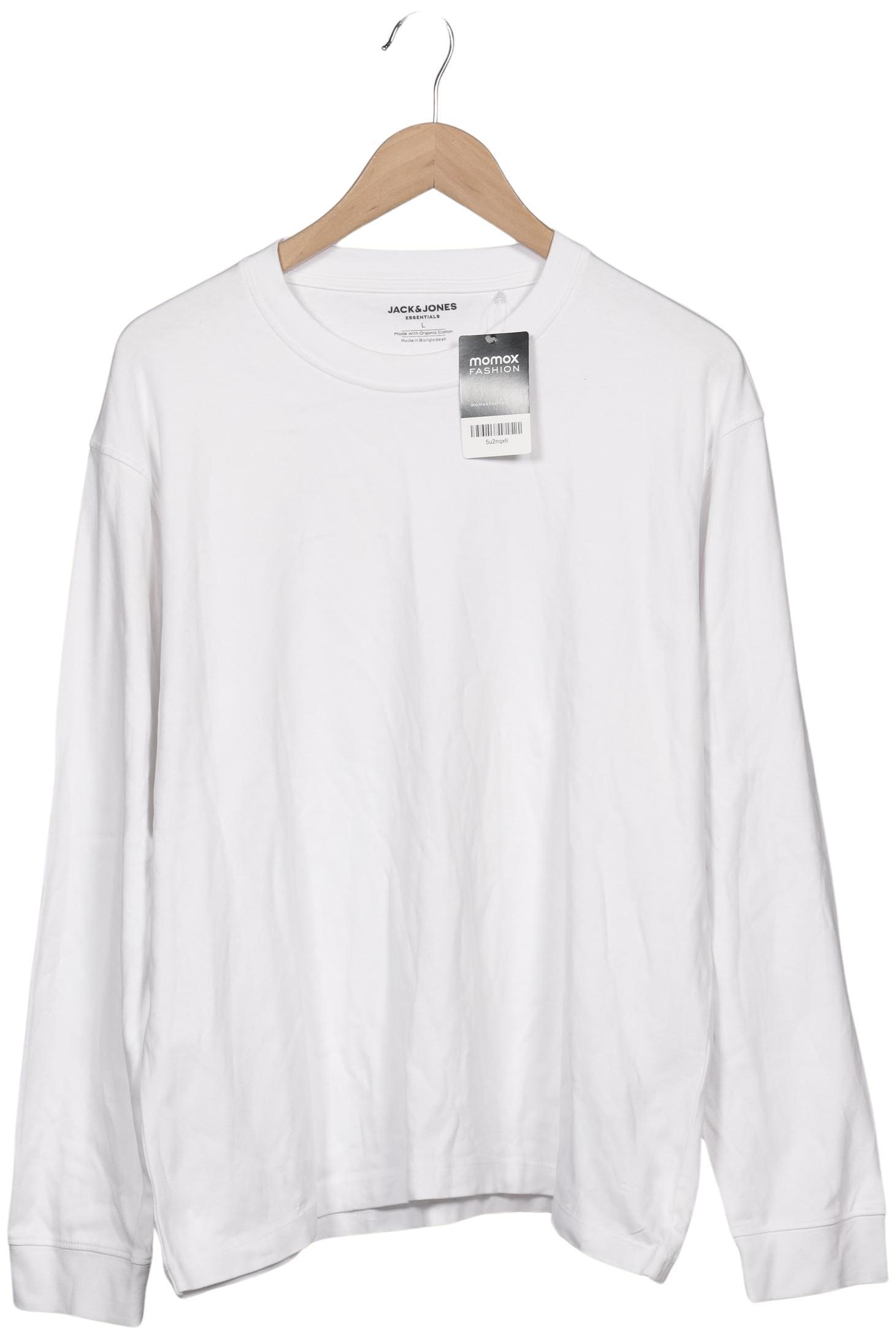 

Jack & Jones Herren Langarmshirt, weiß, Gr. 52