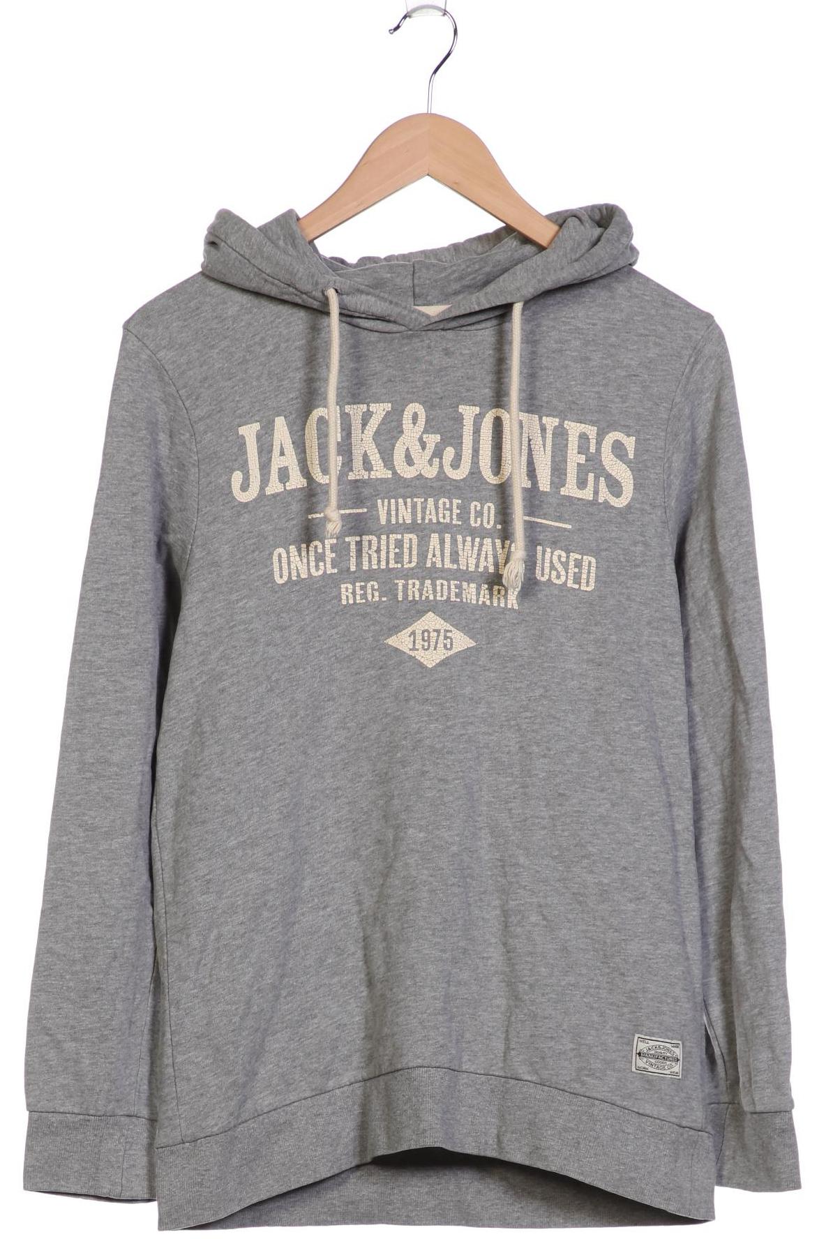 

Jack & Jones Herren Kapuzenpullover, grau, Gr. 46
