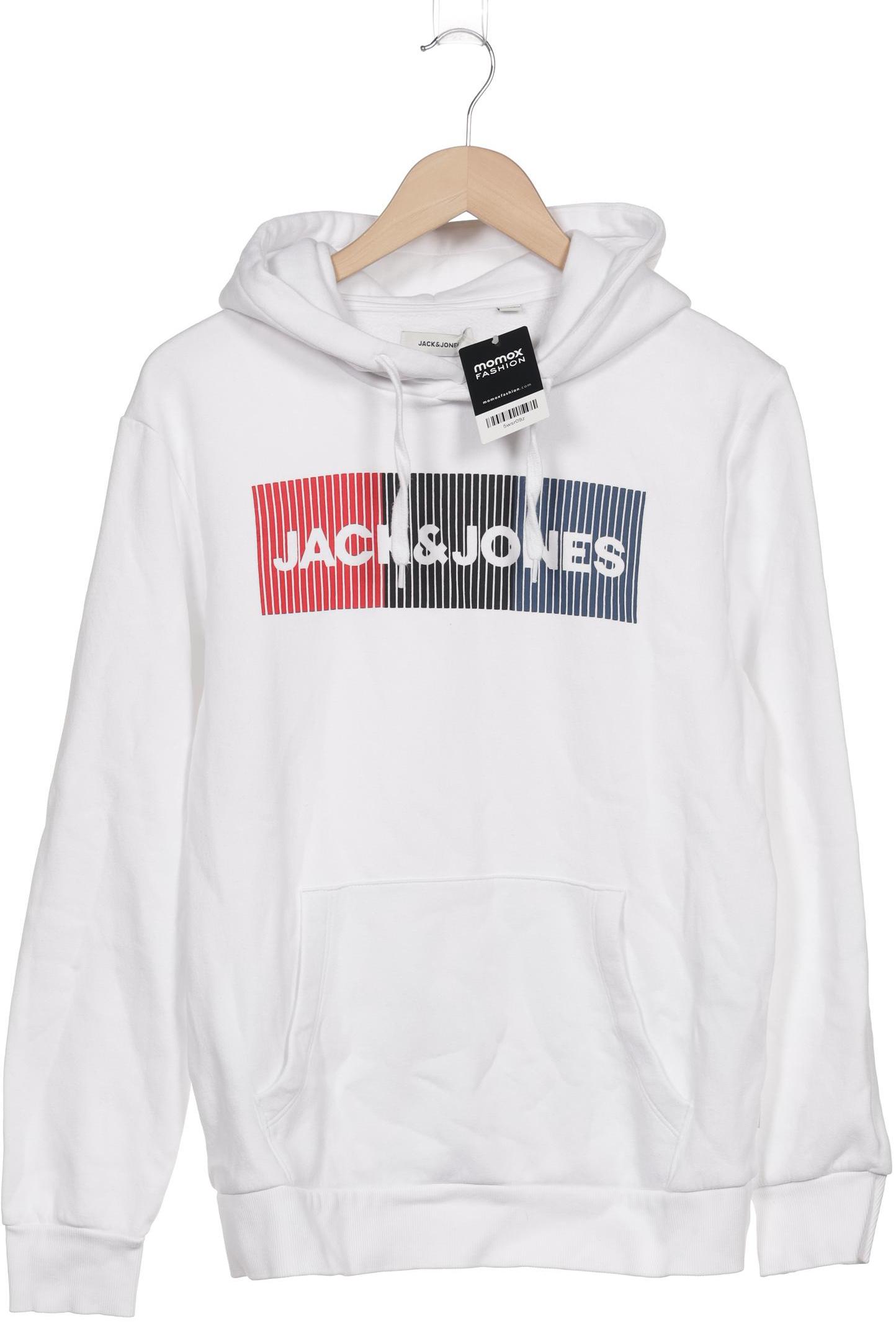 

Jack & Jones Herren Kapuzenpullover, weiß, Gr. 46